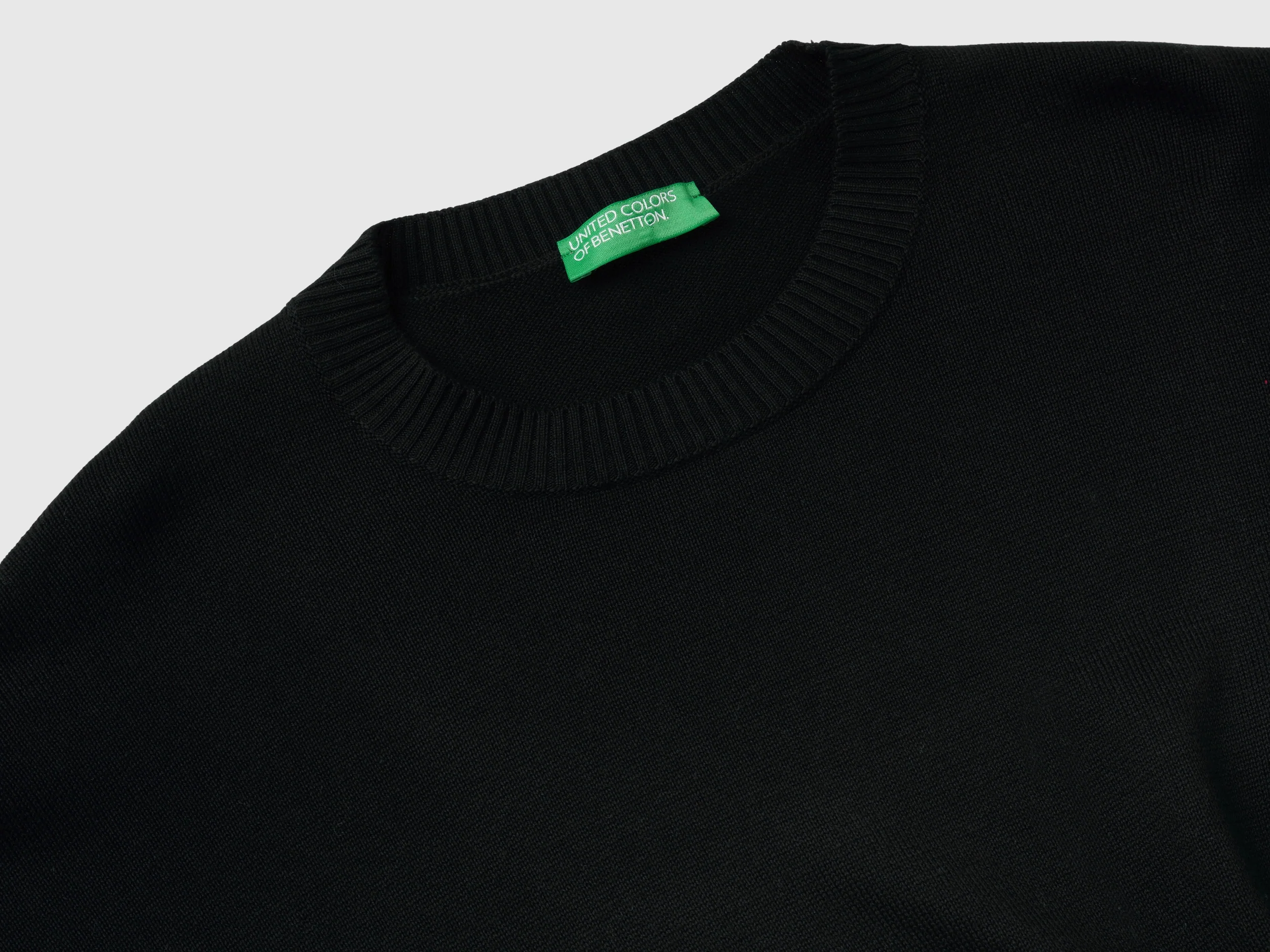 Maglia girocollo in cotone tricot - Image 2