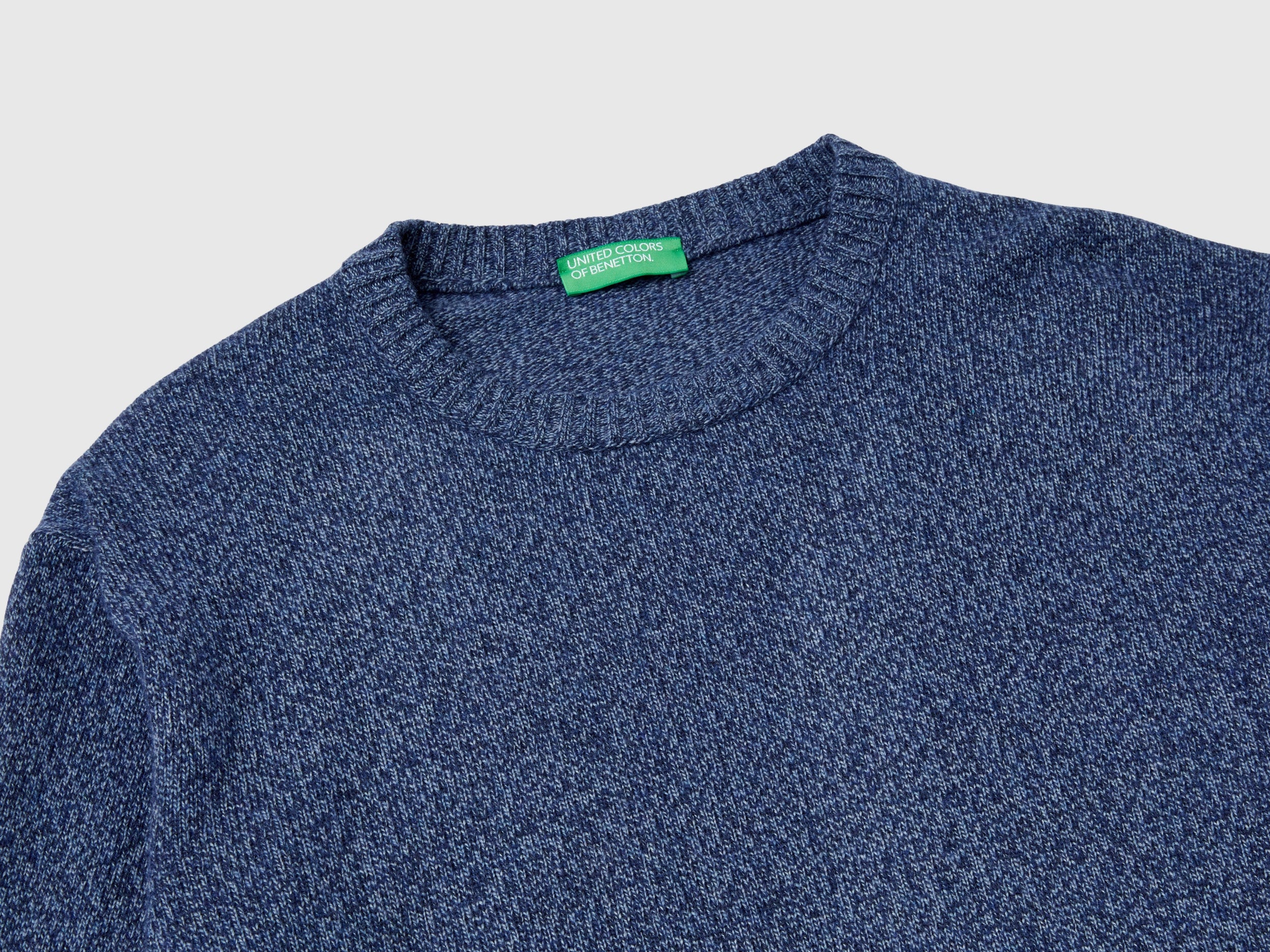 Maglia girocollo in misto lana e cashmere - Image 3