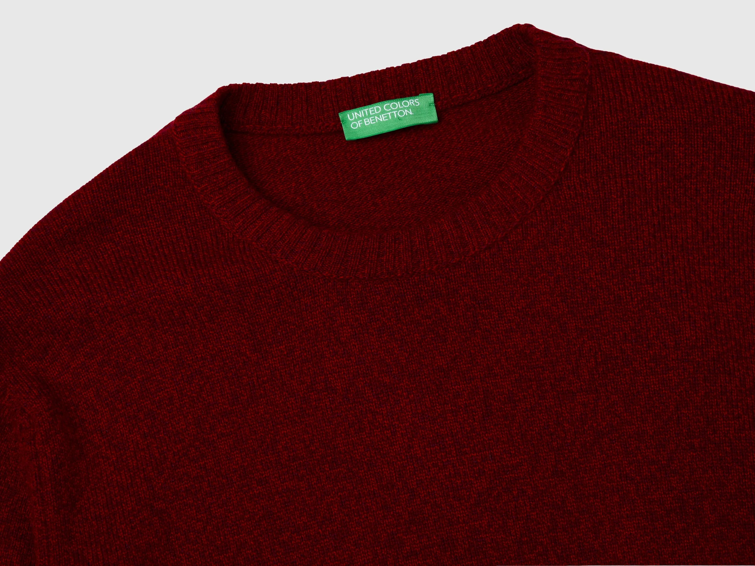 Maglia girocollo in misto lana e cashmere - Image 3