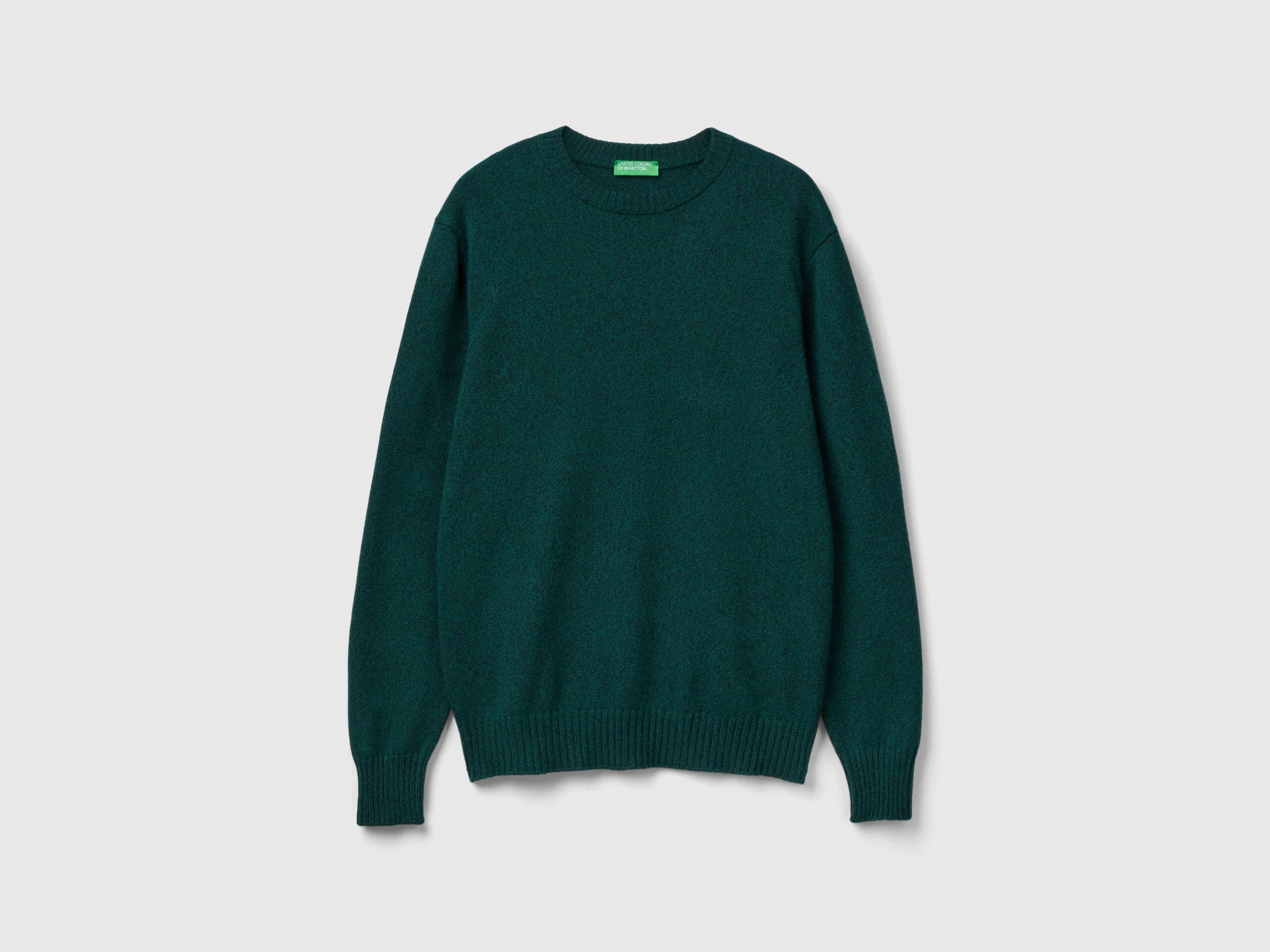 Maglia girocollo in misto lana e cashmere