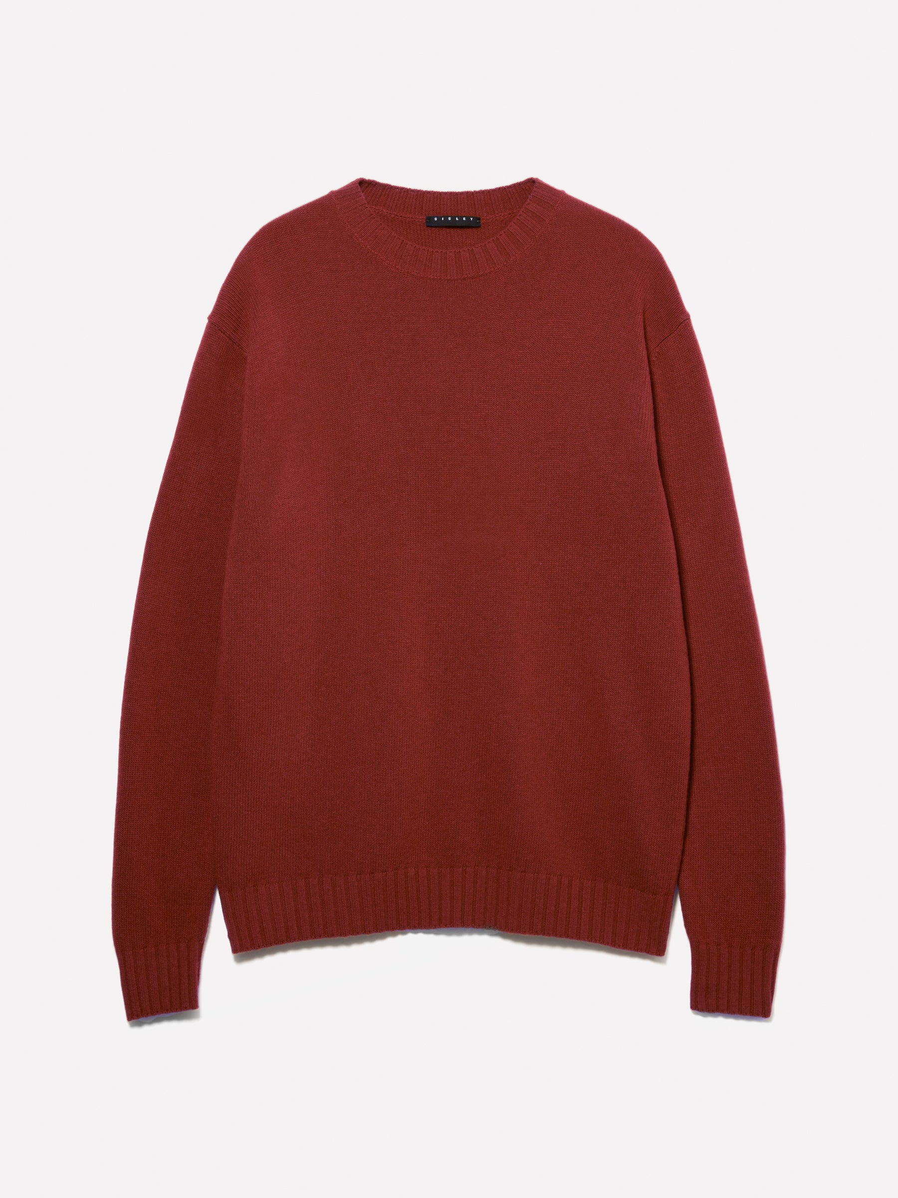 Maglia girocollo in misto lana