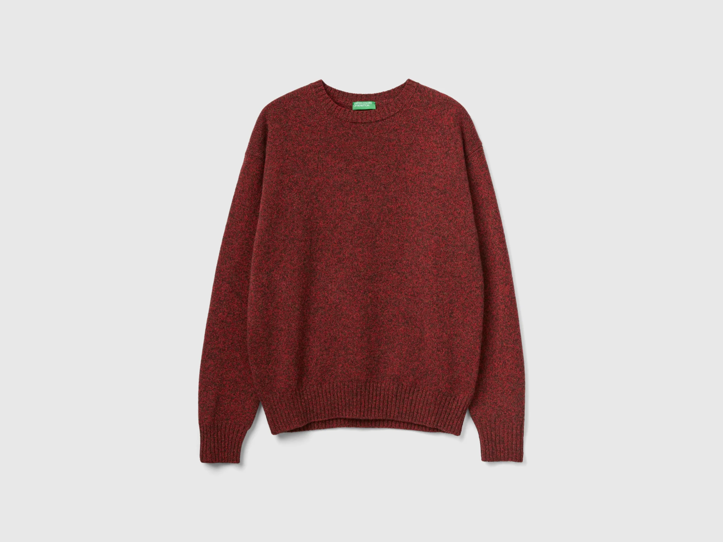 Maglia girocollo in pura lana Shetland