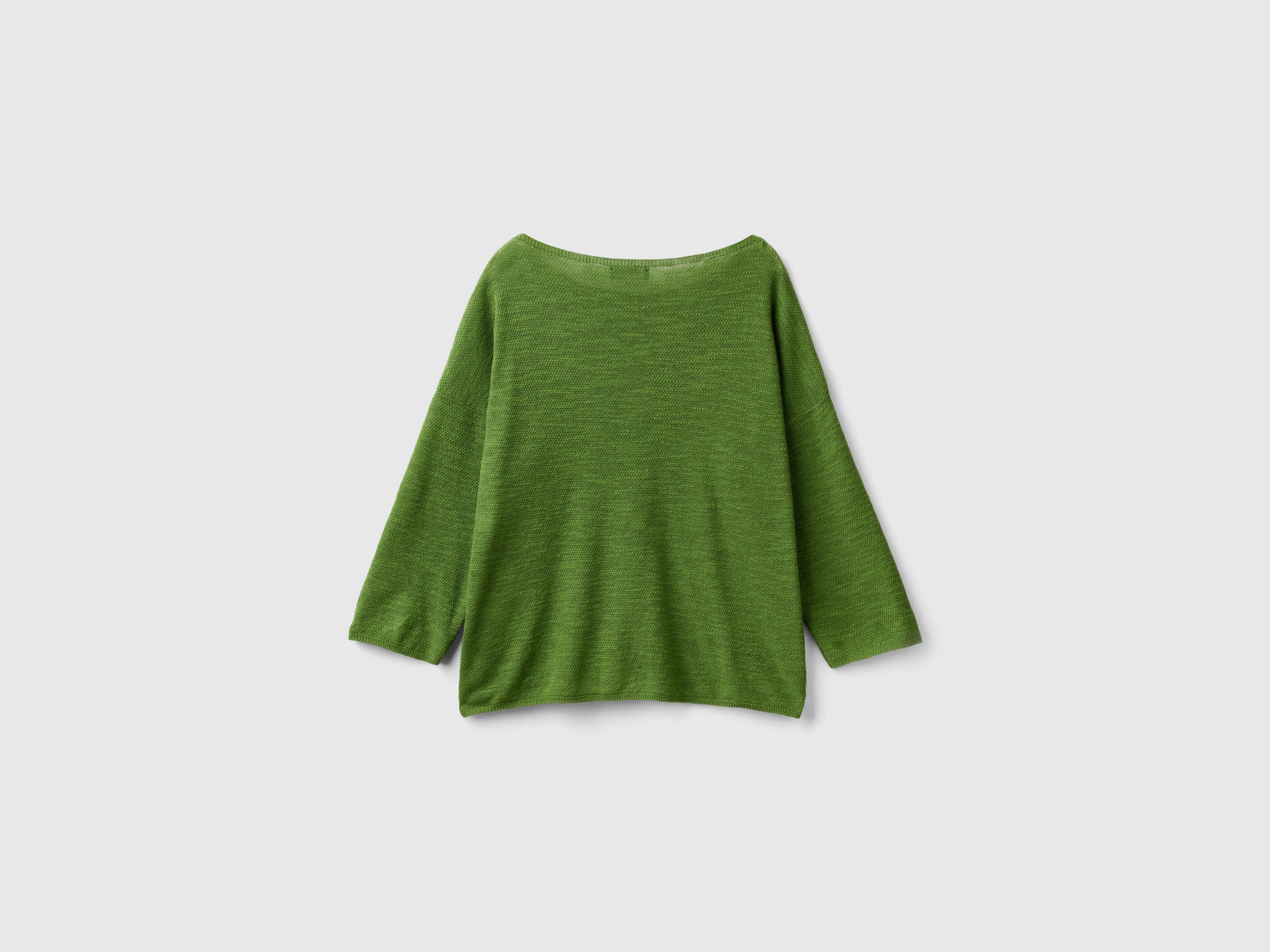 Maglia in misto lino con manica a 3/4 - Image 2