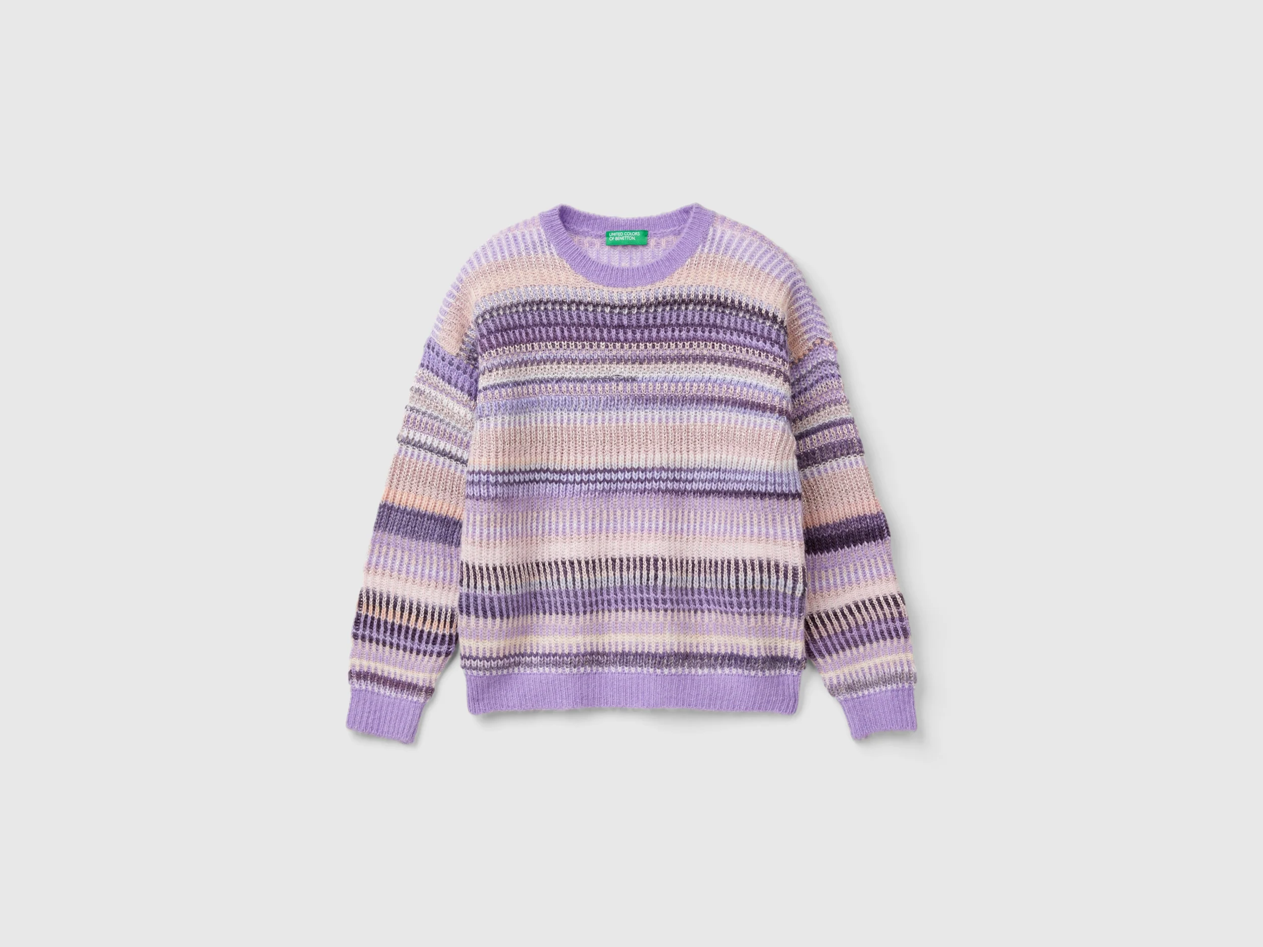 Maglia jacquard a righe