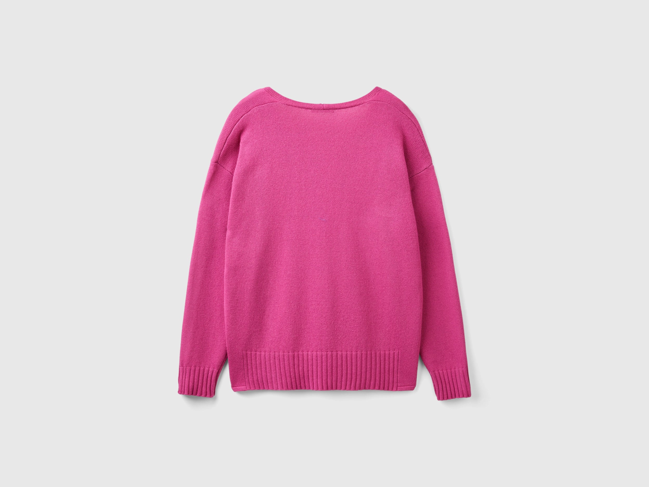 Maglia scollo a V in misto lana - Image 2