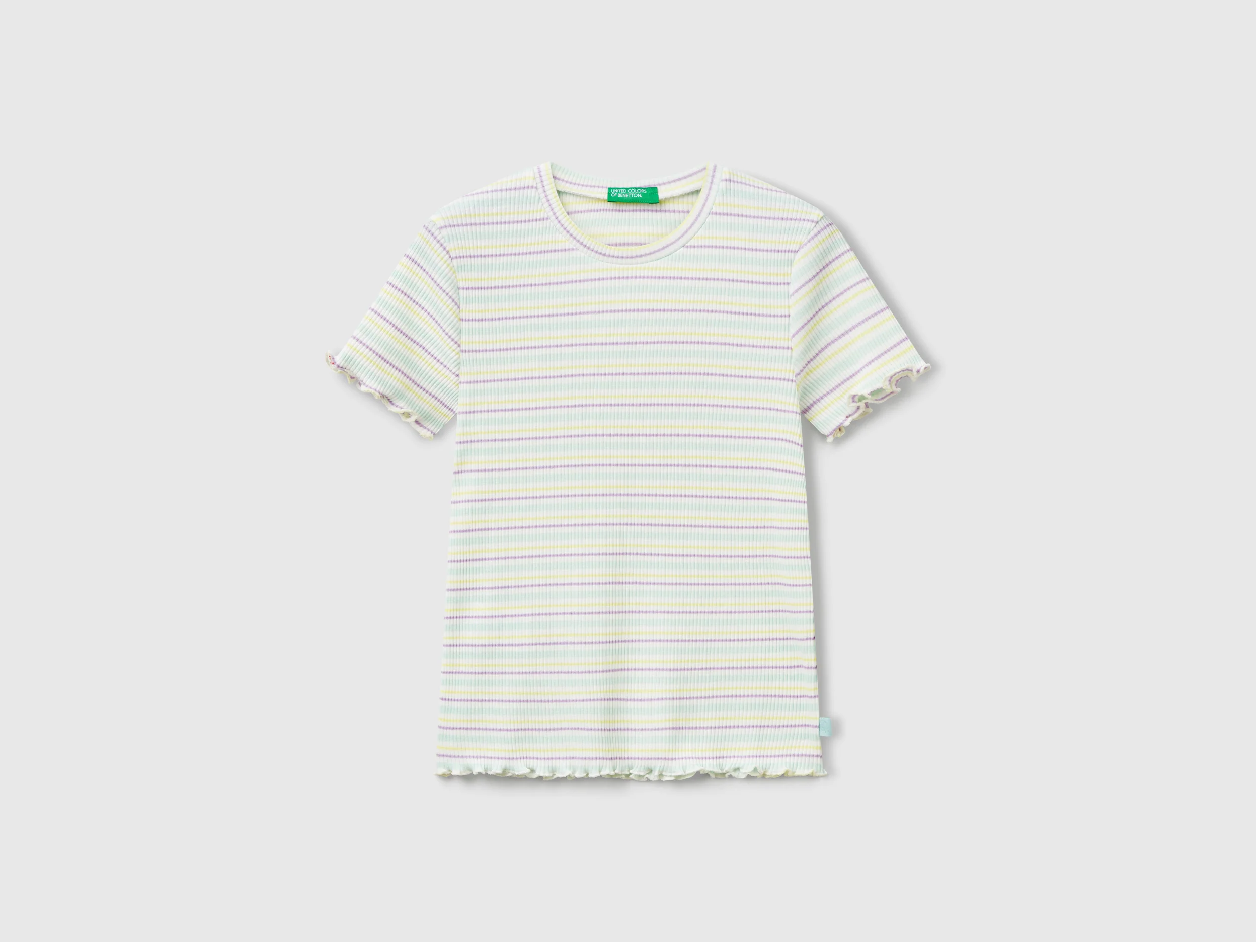 Maglietta a righe in cotone stretch