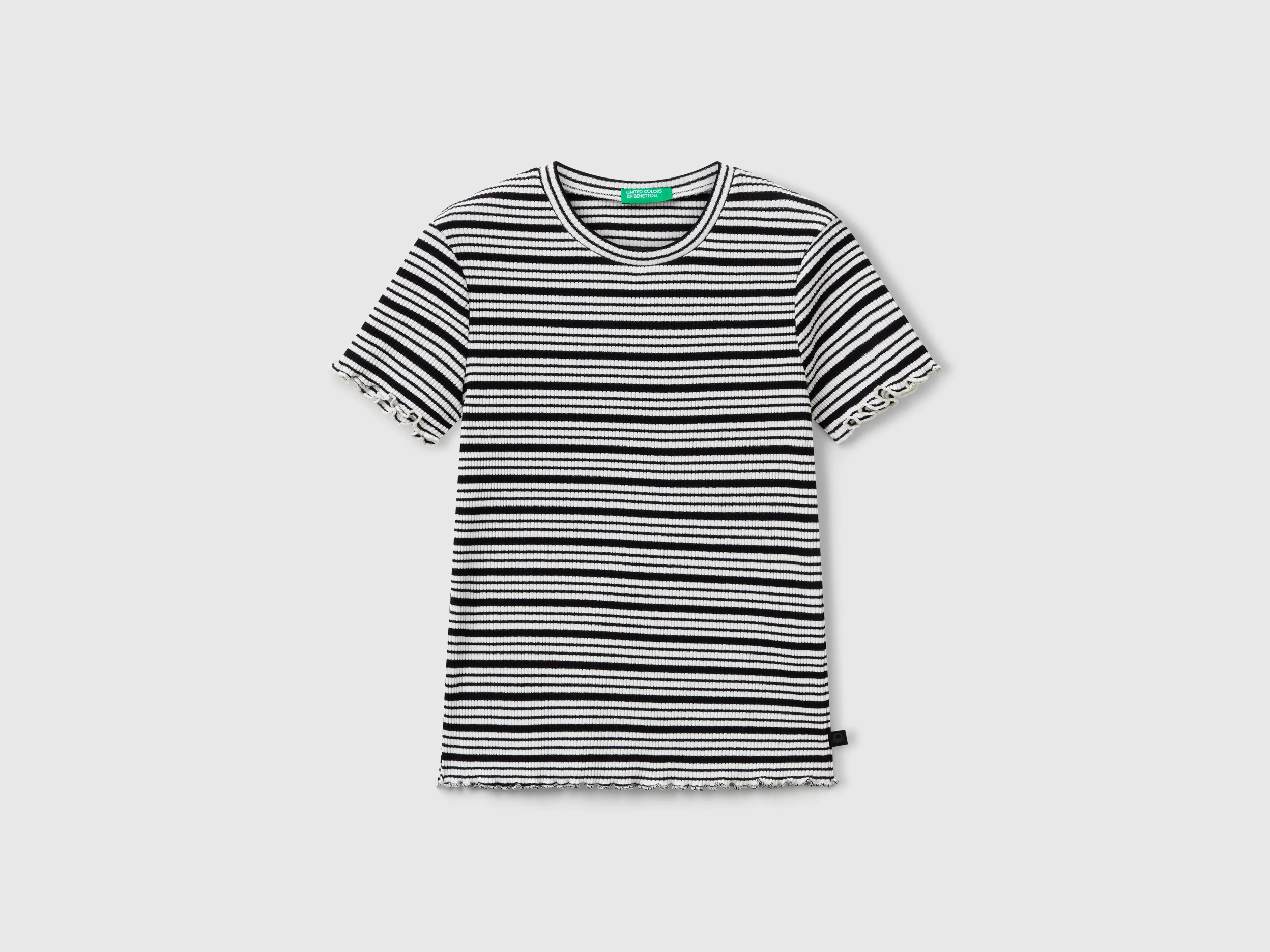 Maglietta a righe in cotone stretch