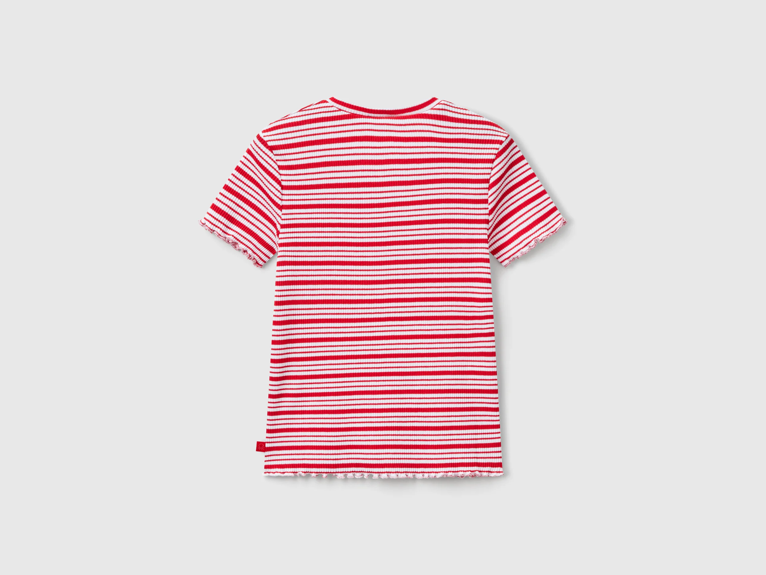 Maglietta a righe in cotone stretch - Image 2