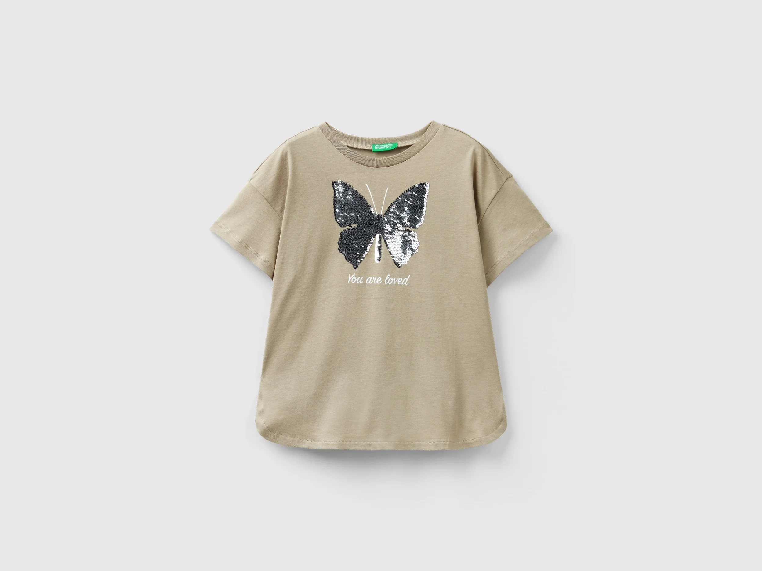 Maglietta con paillettes reversibili