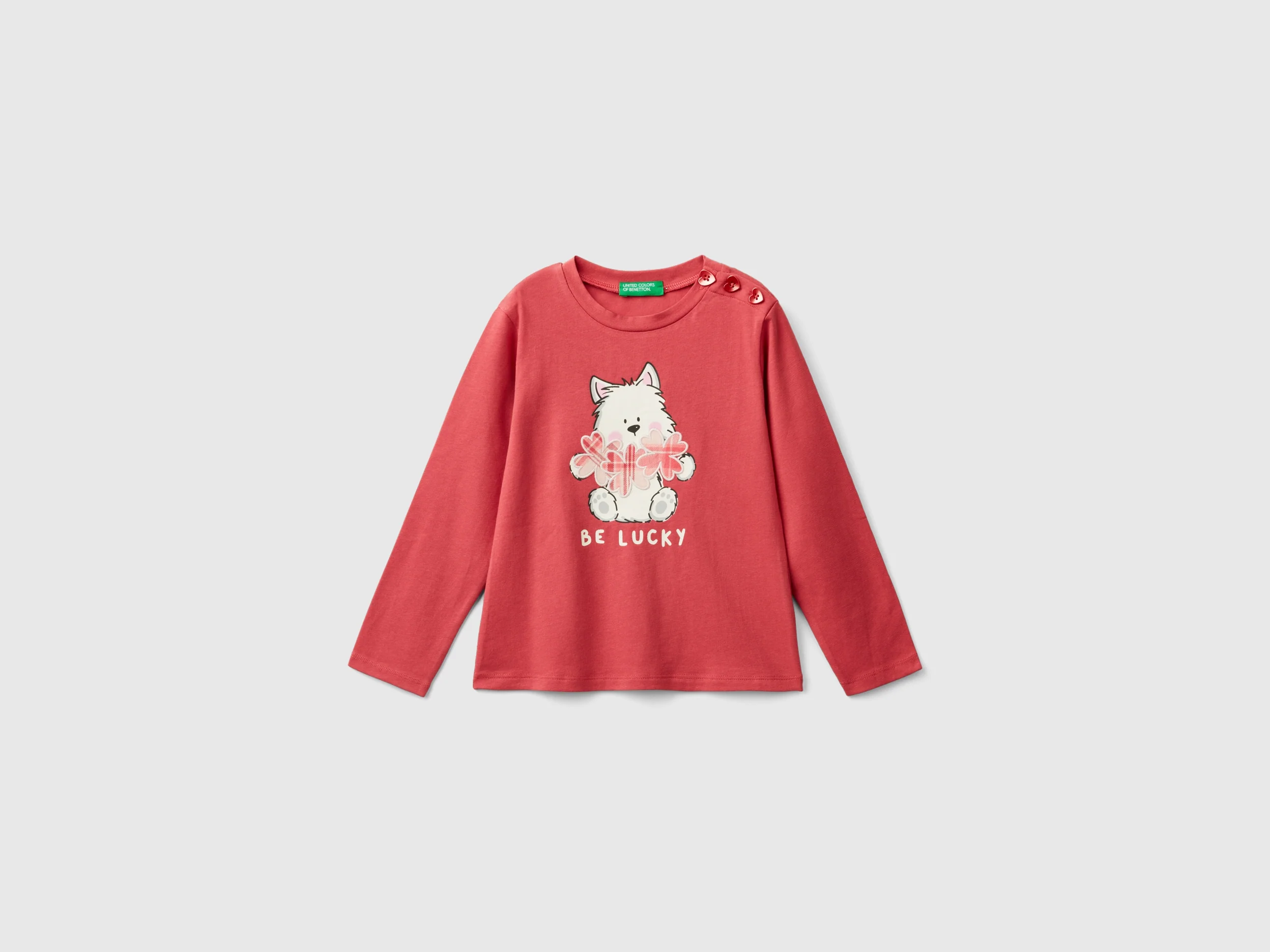 Maglietta con stampa in cotone stretch