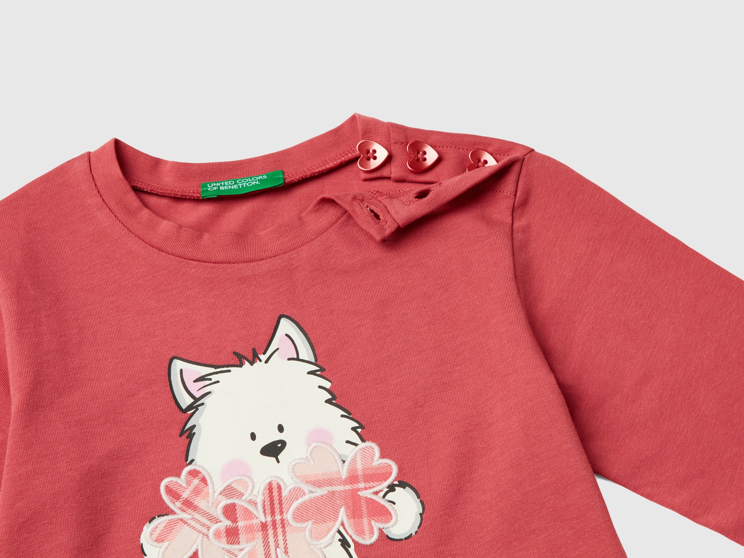 Maglietta con stampa in cotone stretch - Image 3