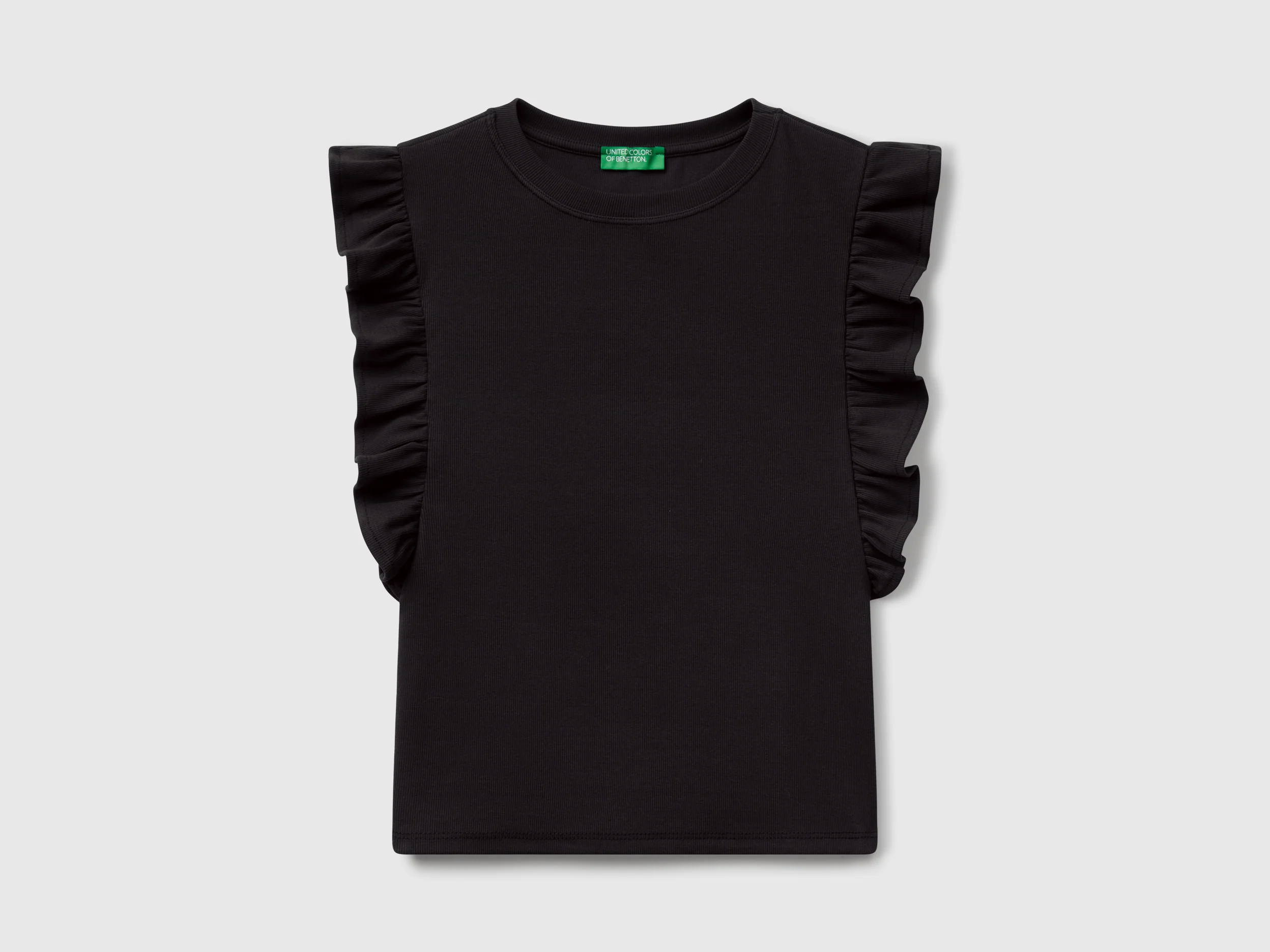 Maglietta slim fit con rouches