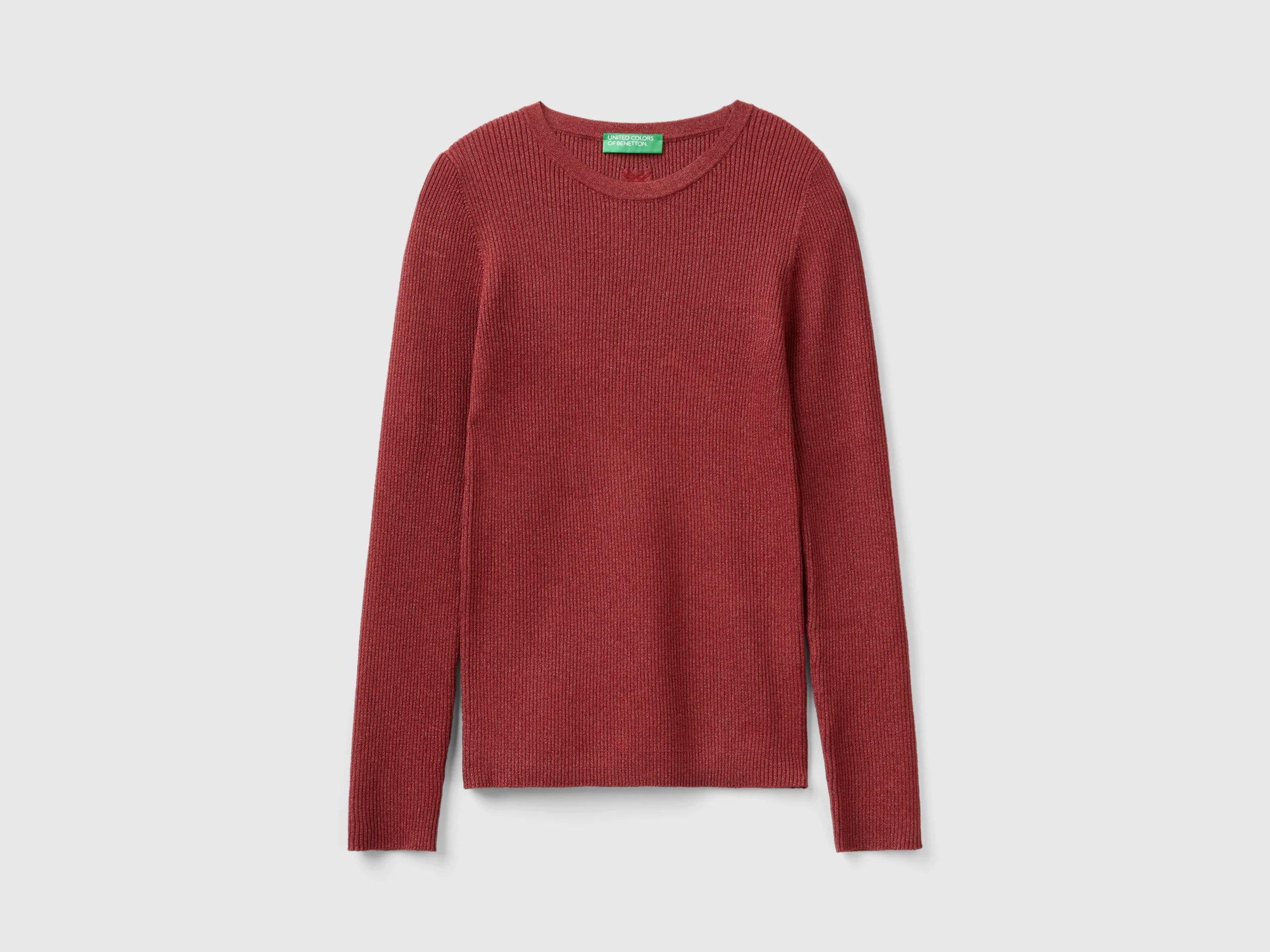 Maglioncino a costine con lurex