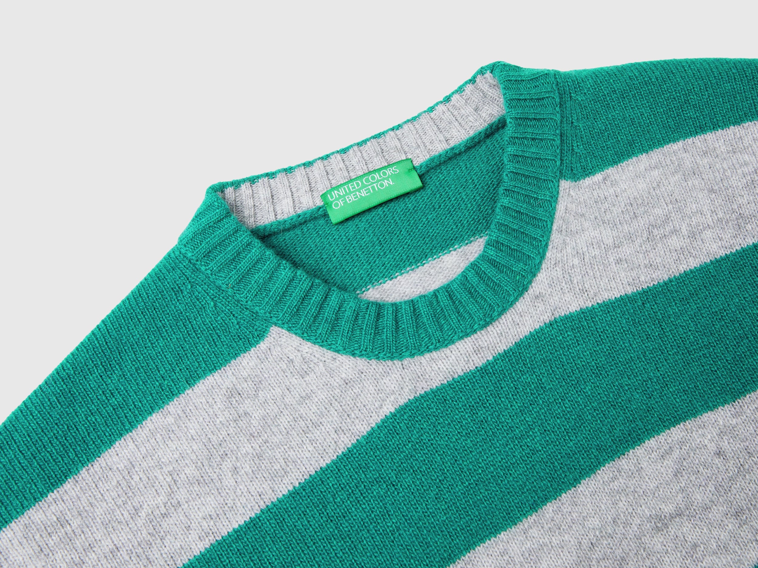 Maglione a righe in misto lana - Image 3
