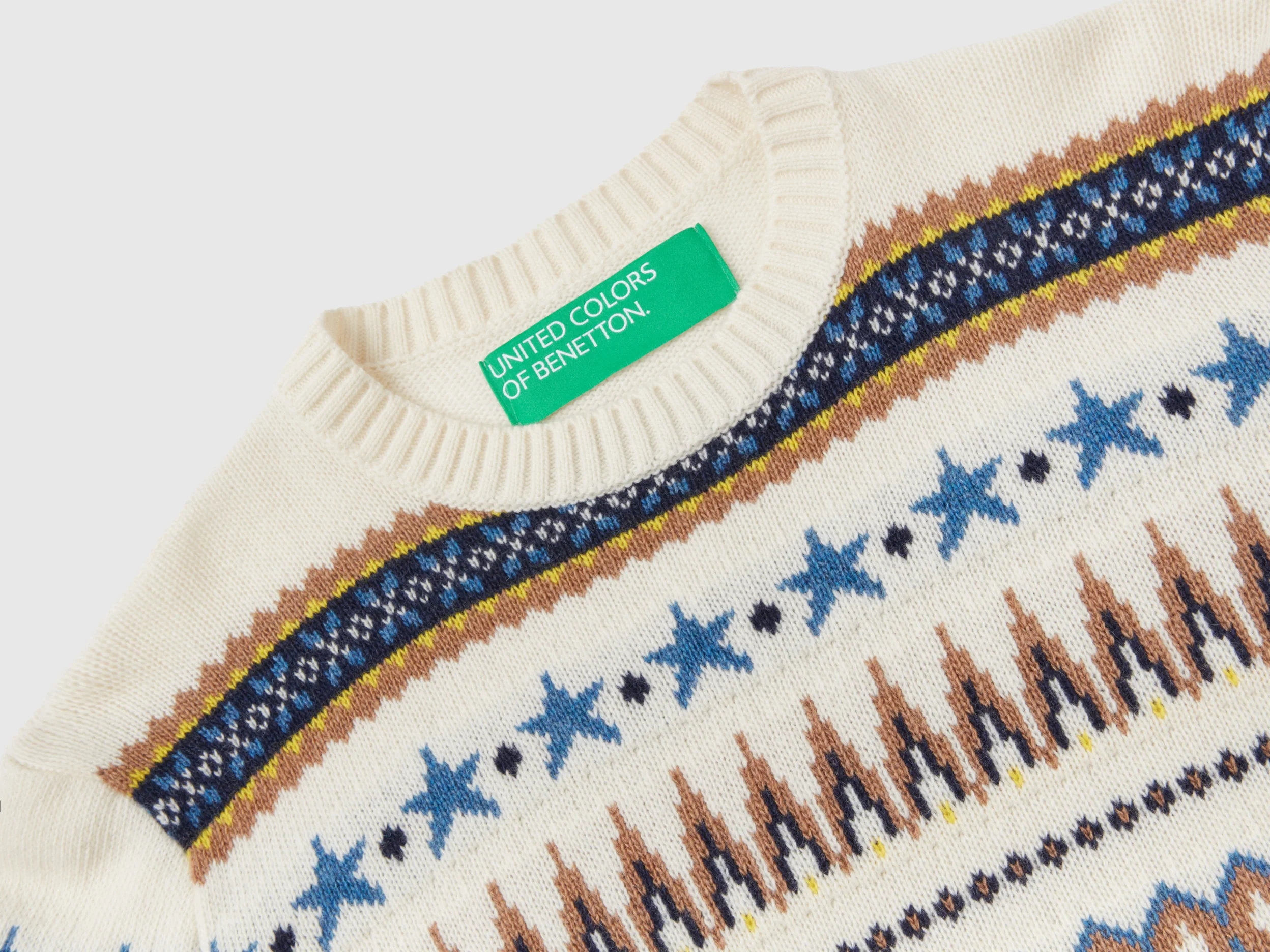 Maglione boxy fit con motivi geometrici - Image 3