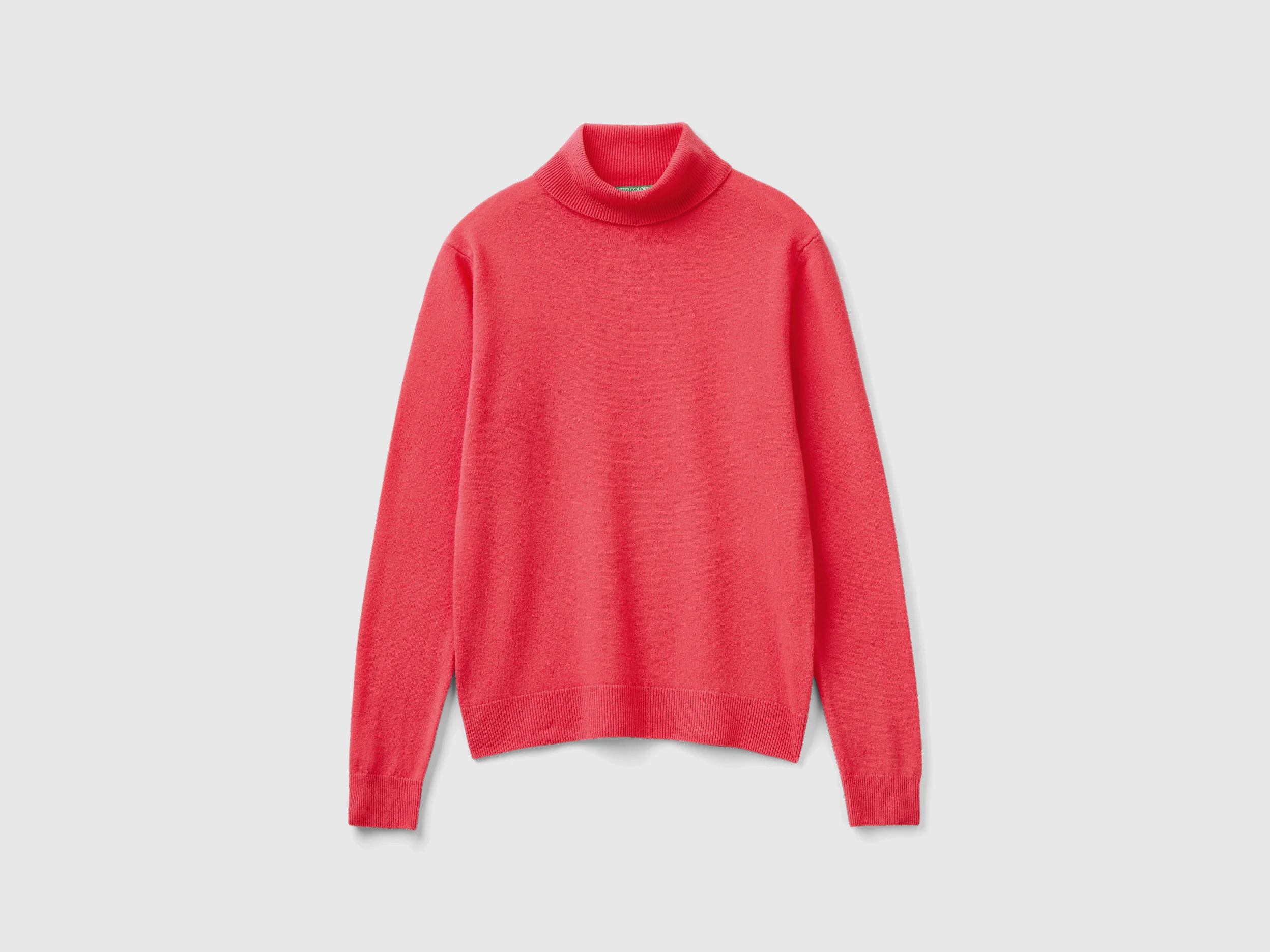 Maglione dolcevita in pura lana Merino