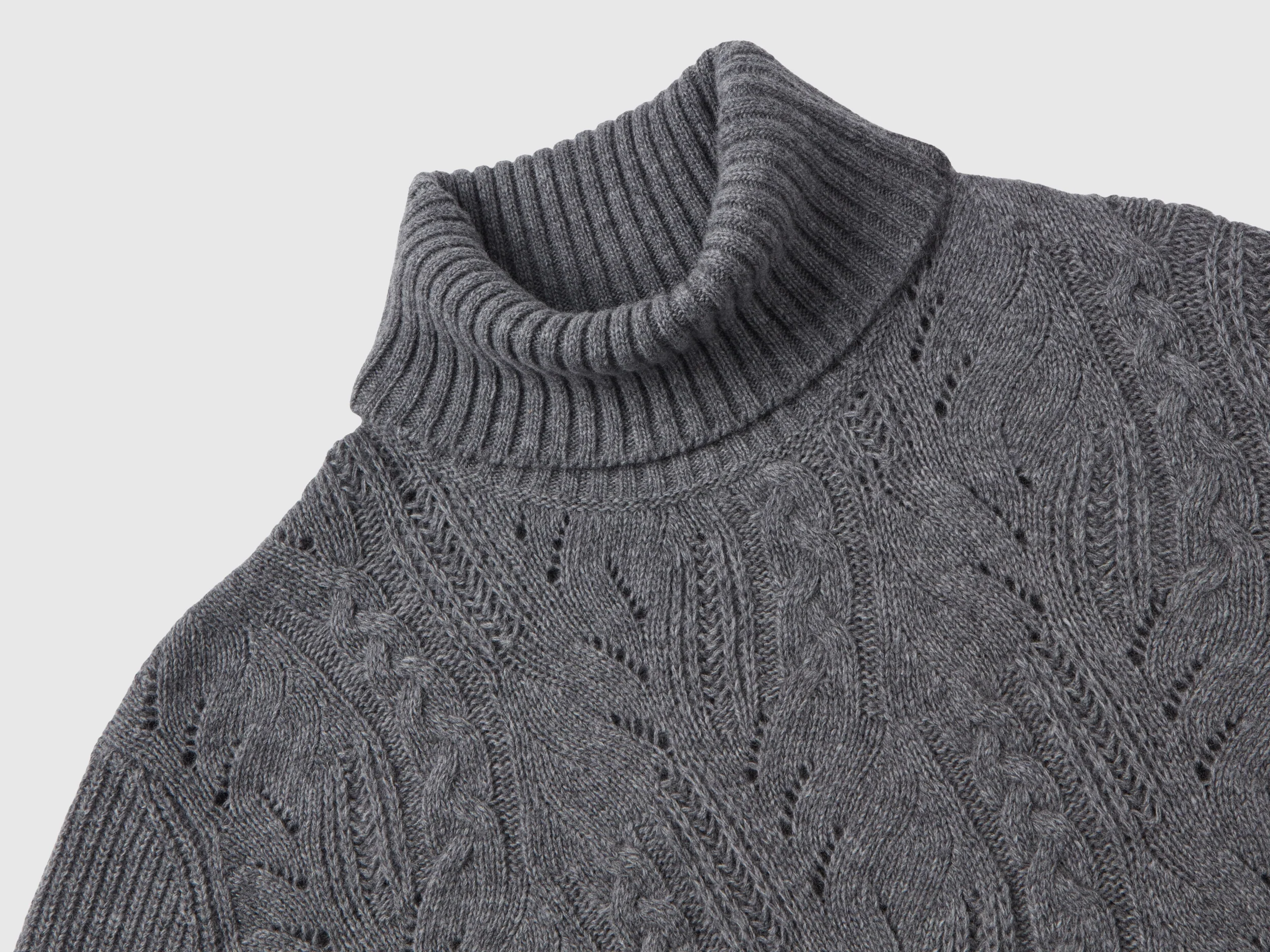 Maglione dolcevita lavorato - Image 3