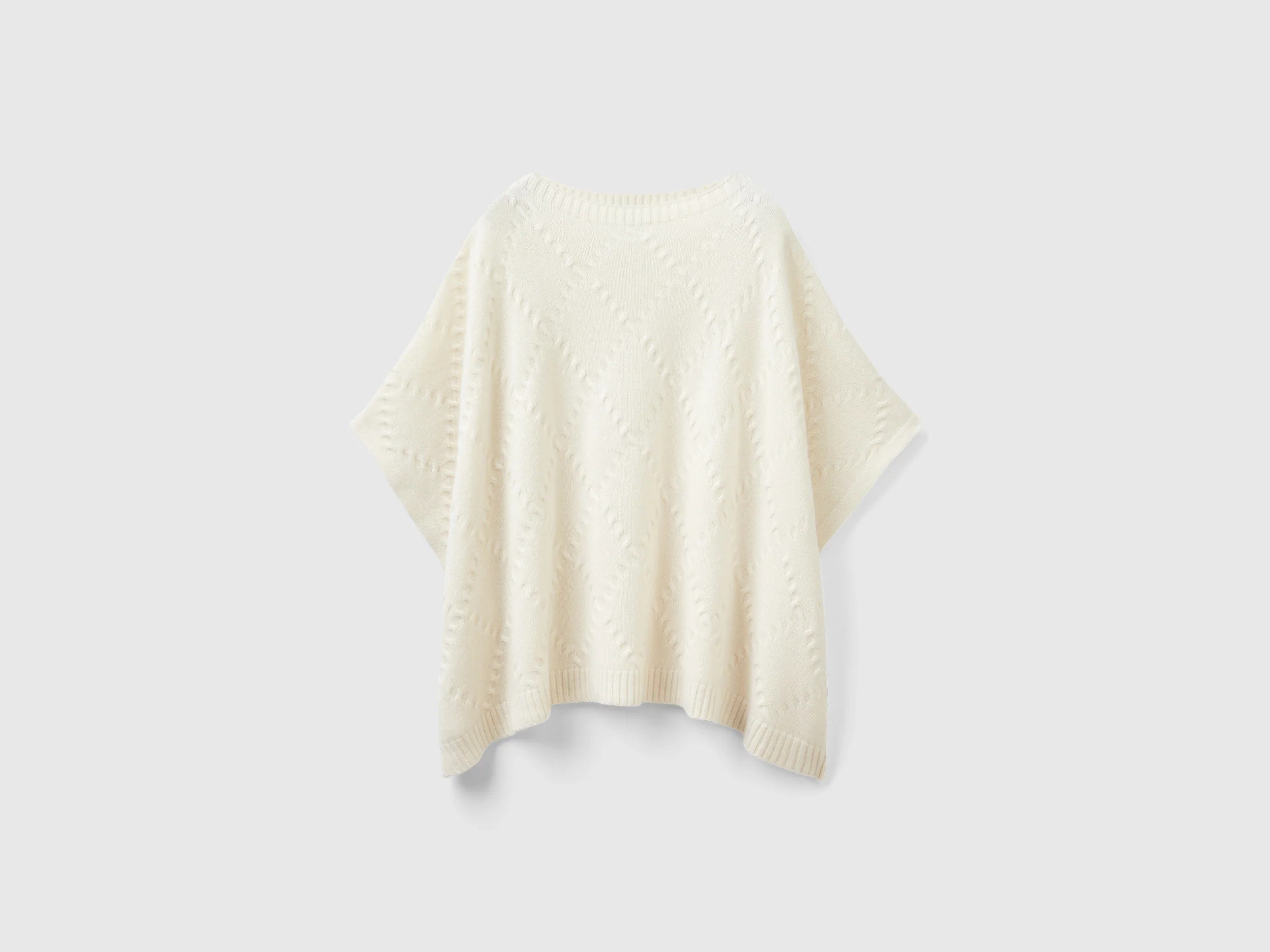 Mantella a losanghe in puro cashmere