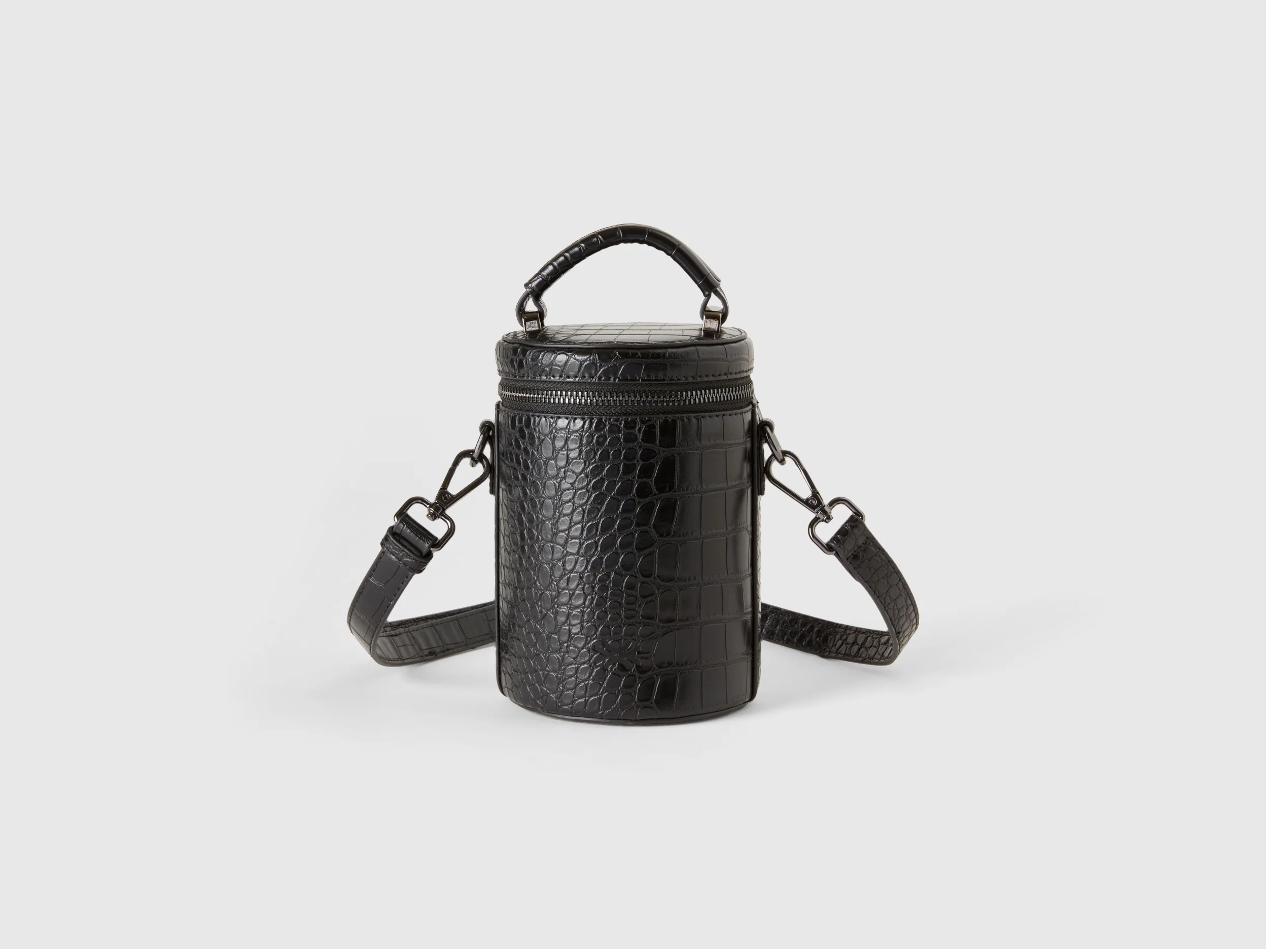 Mini borsa a cilindro stampa cocco