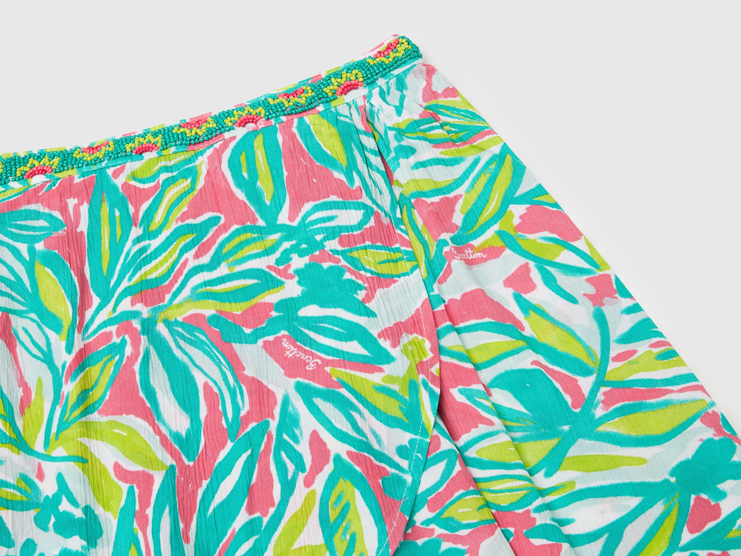 Minigonna con stampa tropicale - Image 3