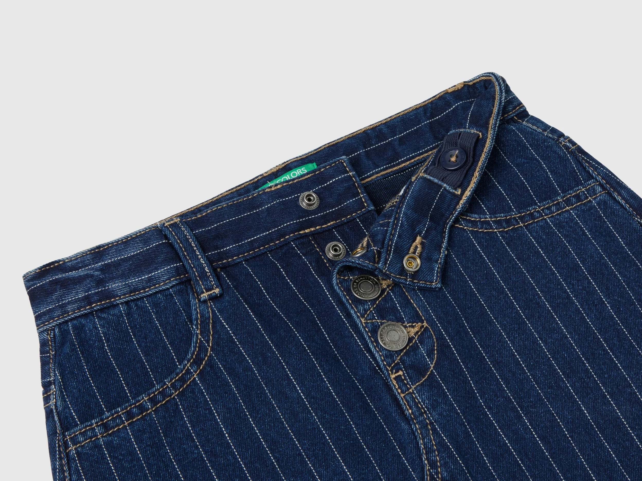 Minigonna gessata di jeans - Image 3