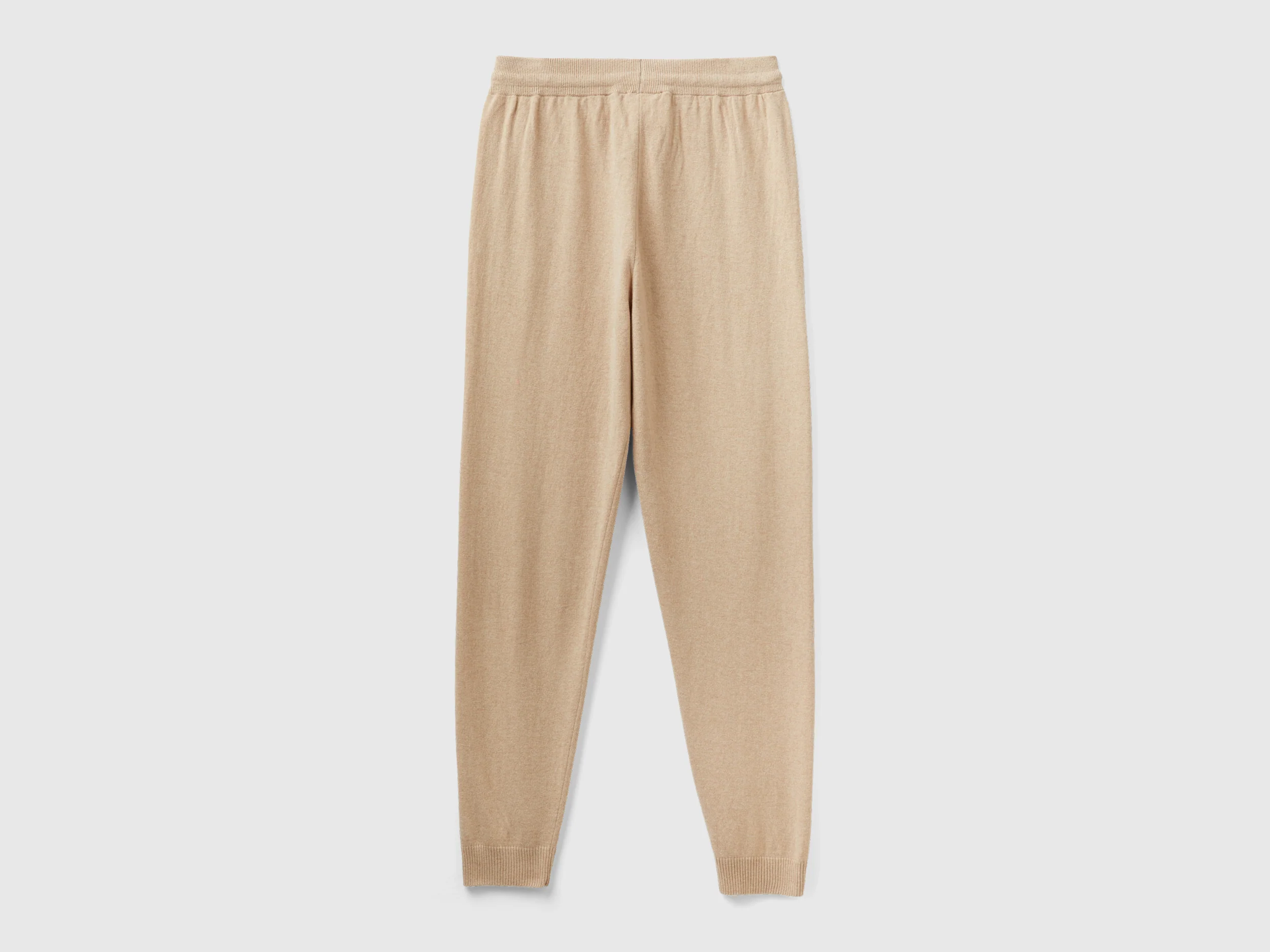 Pantalone sportivo cammello misto cashmere - Image 2