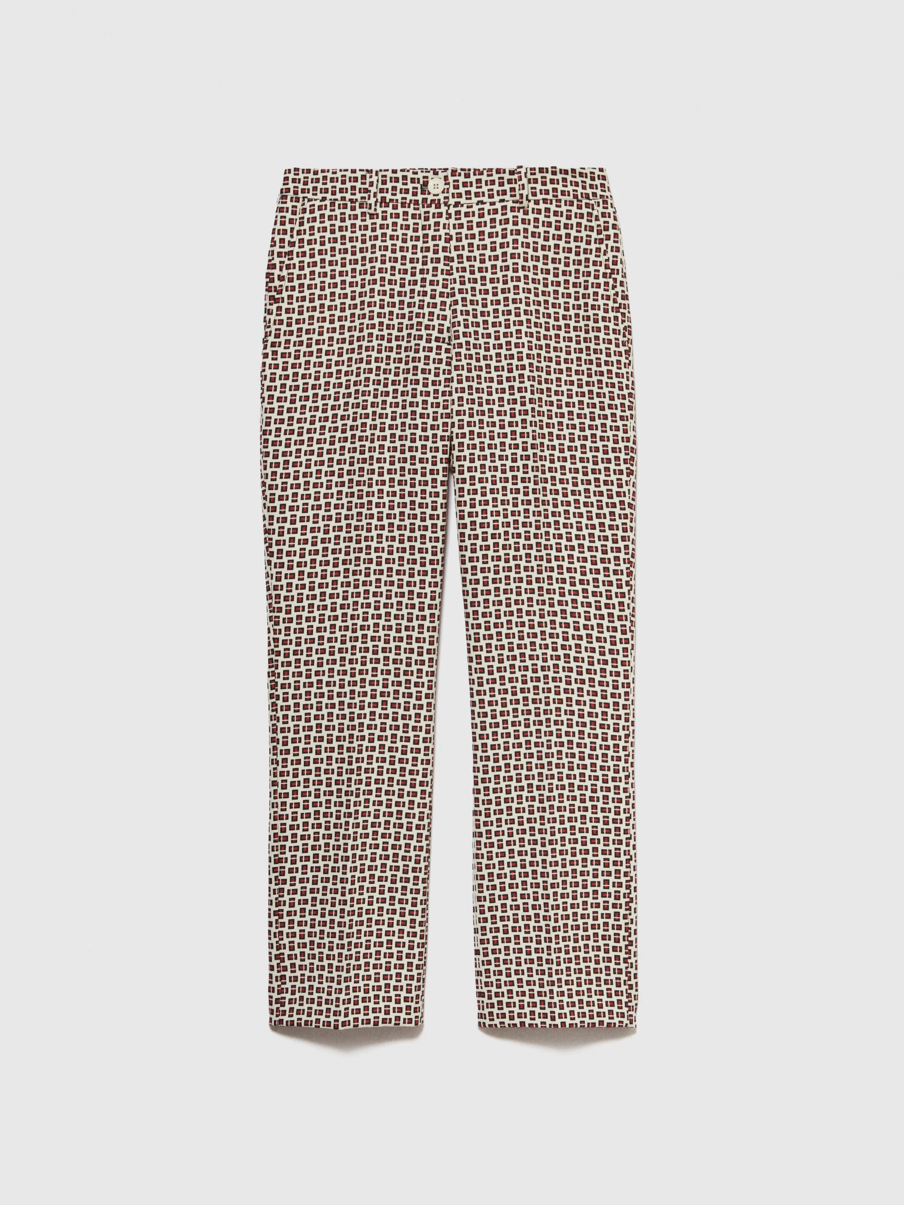Pantaloni a sigaretta stampati