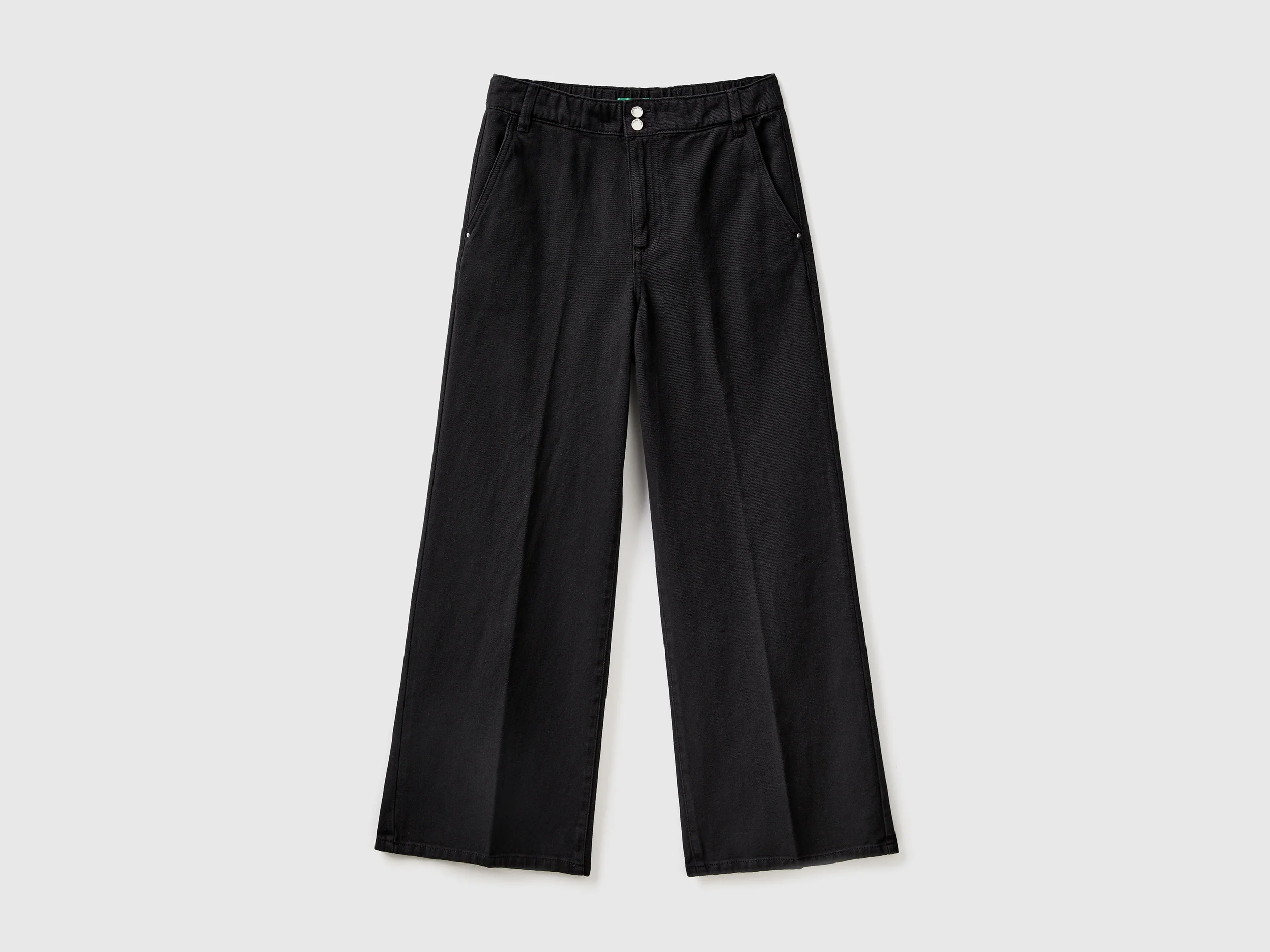 Pantaloni a vita alta con gamba ampia