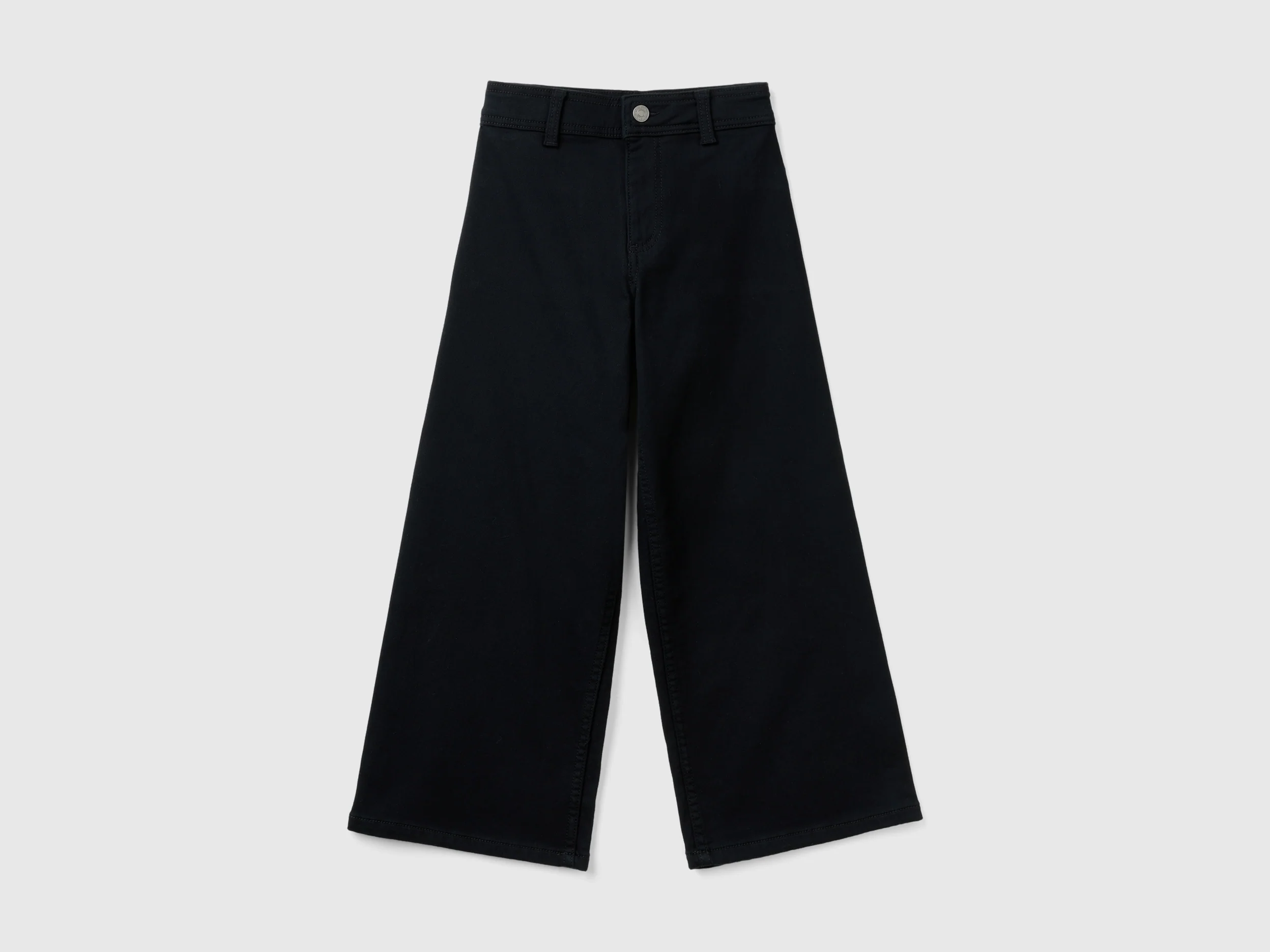 Pantaloni ampi in cotone stretch