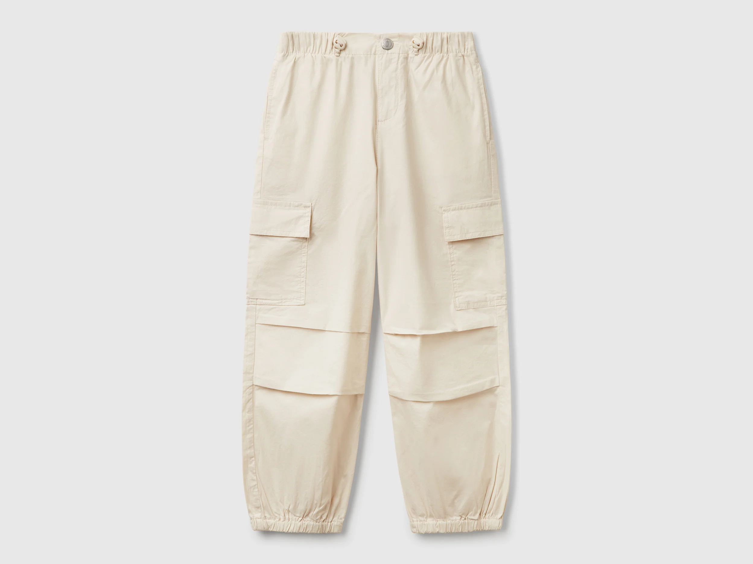 Pantaloni cargo in cotone stretch