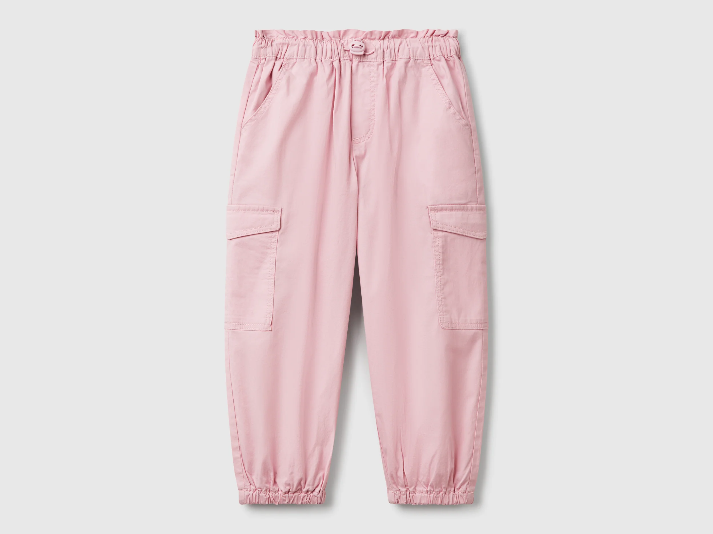 Pantaloni cargo in cotone stretch