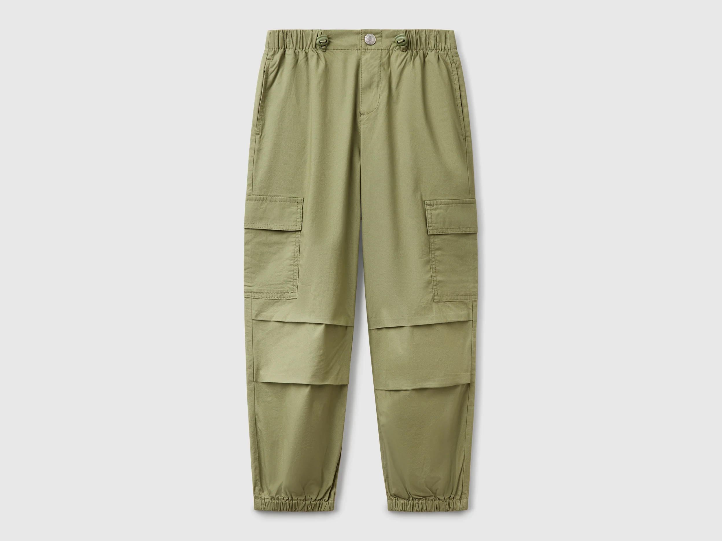 Pantaloni cargo in cotone stretch