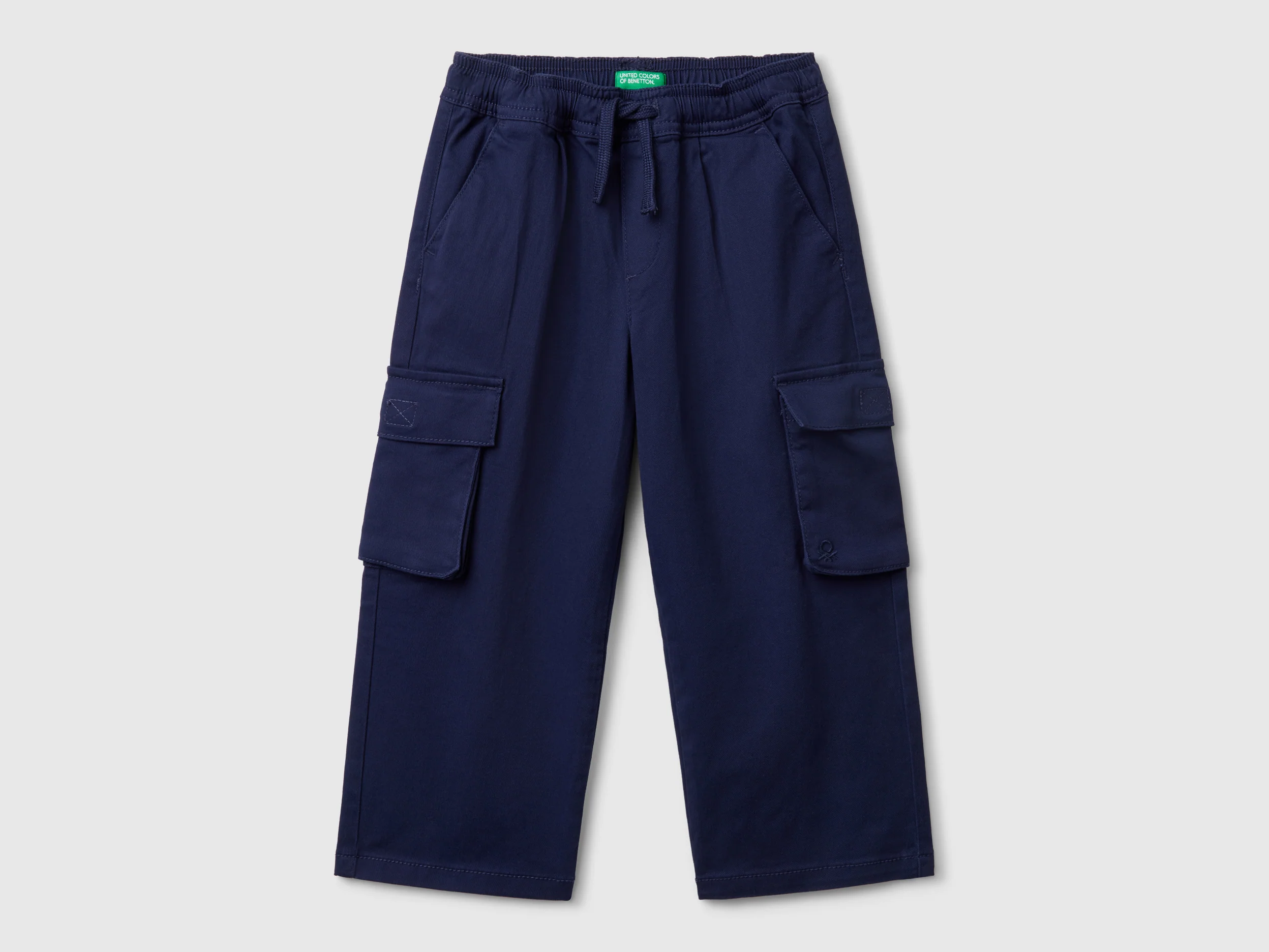 Pantaloni cargo in cotone stretch