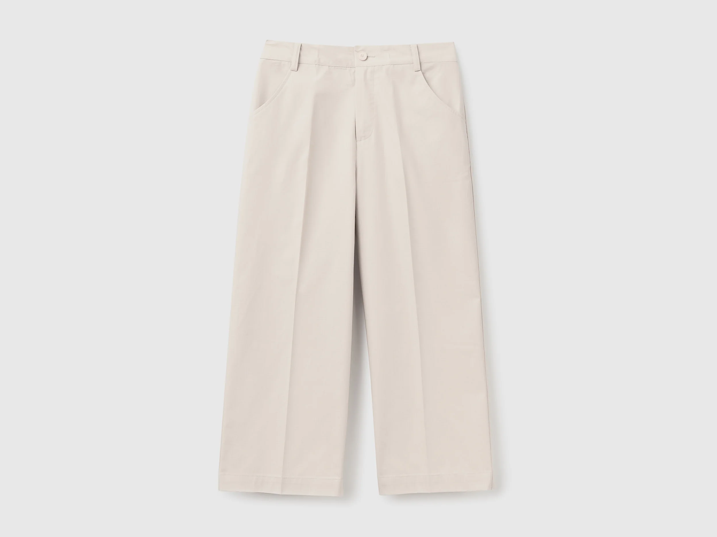 Pantaloni cropped 100% cotone