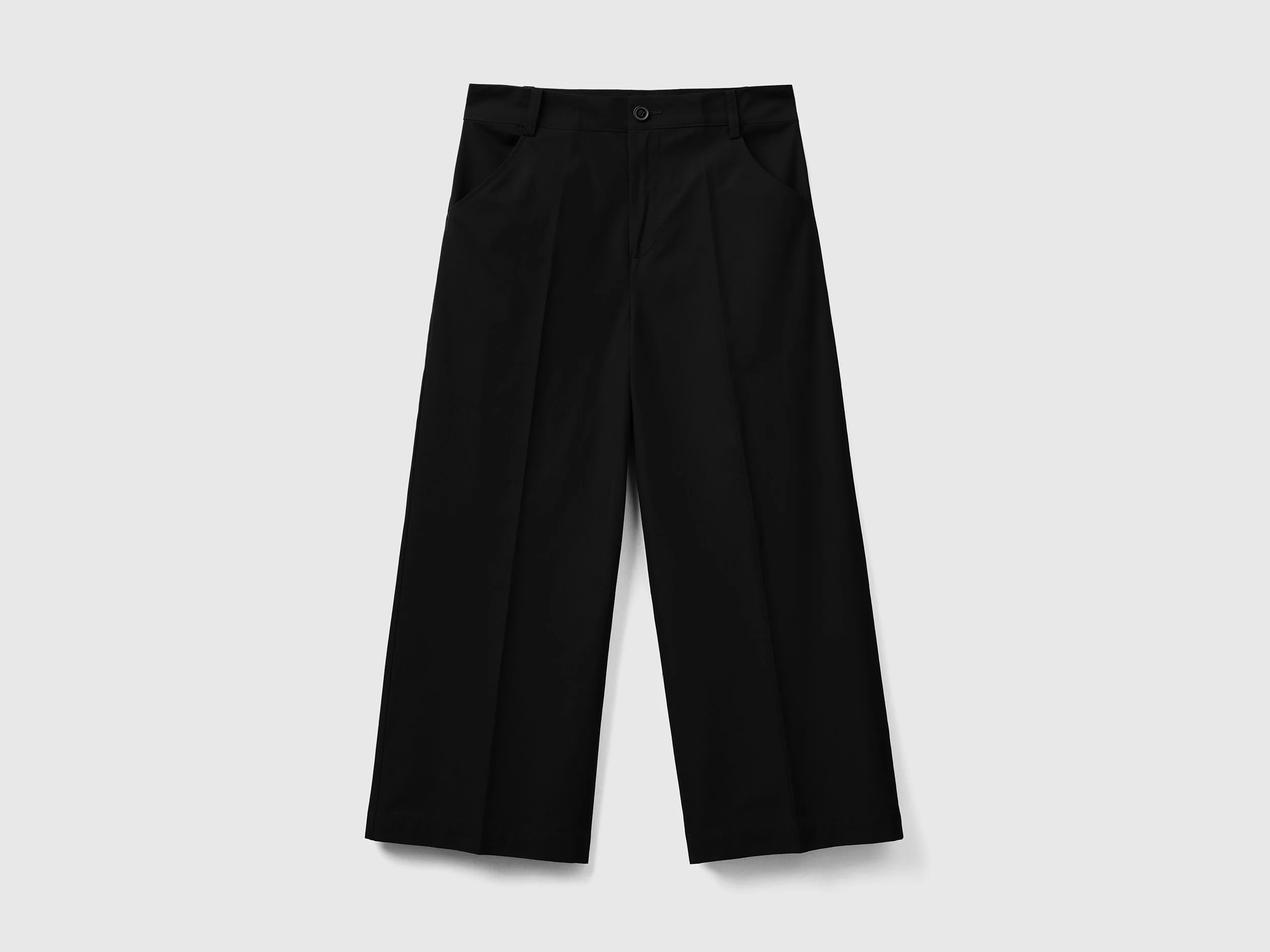 Pantaloni cropped 100% cotone