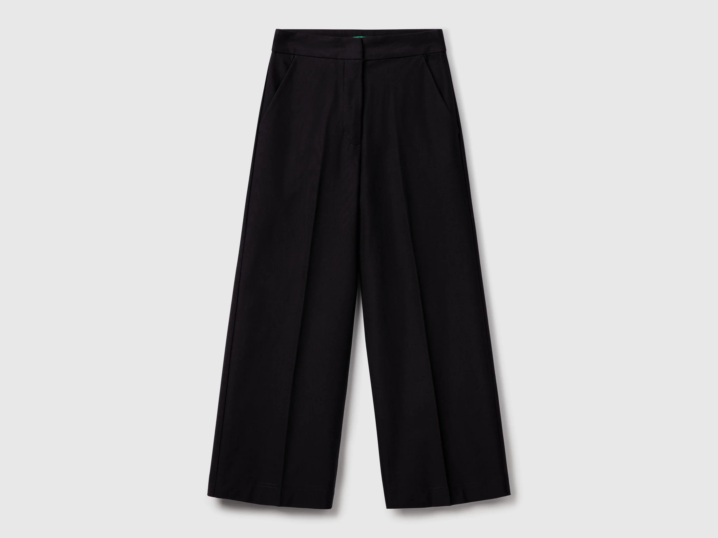 Pantaloni cropped a vita alta