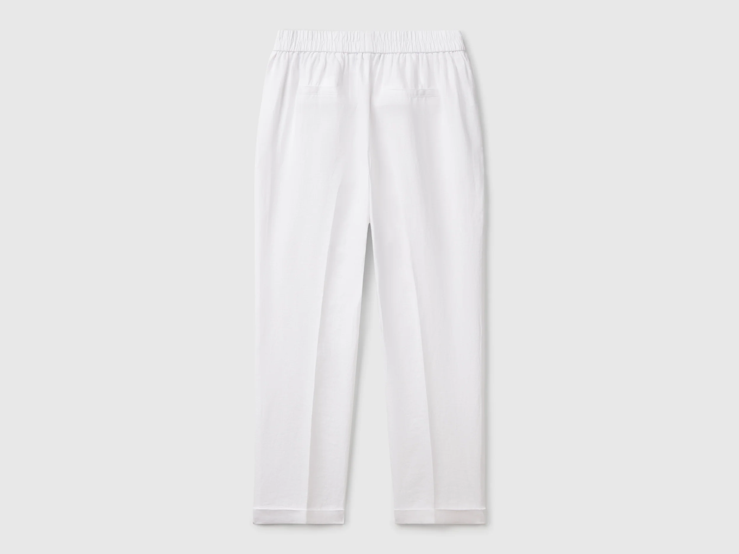 Pantaloni cropped in 100% lino - Image 2
