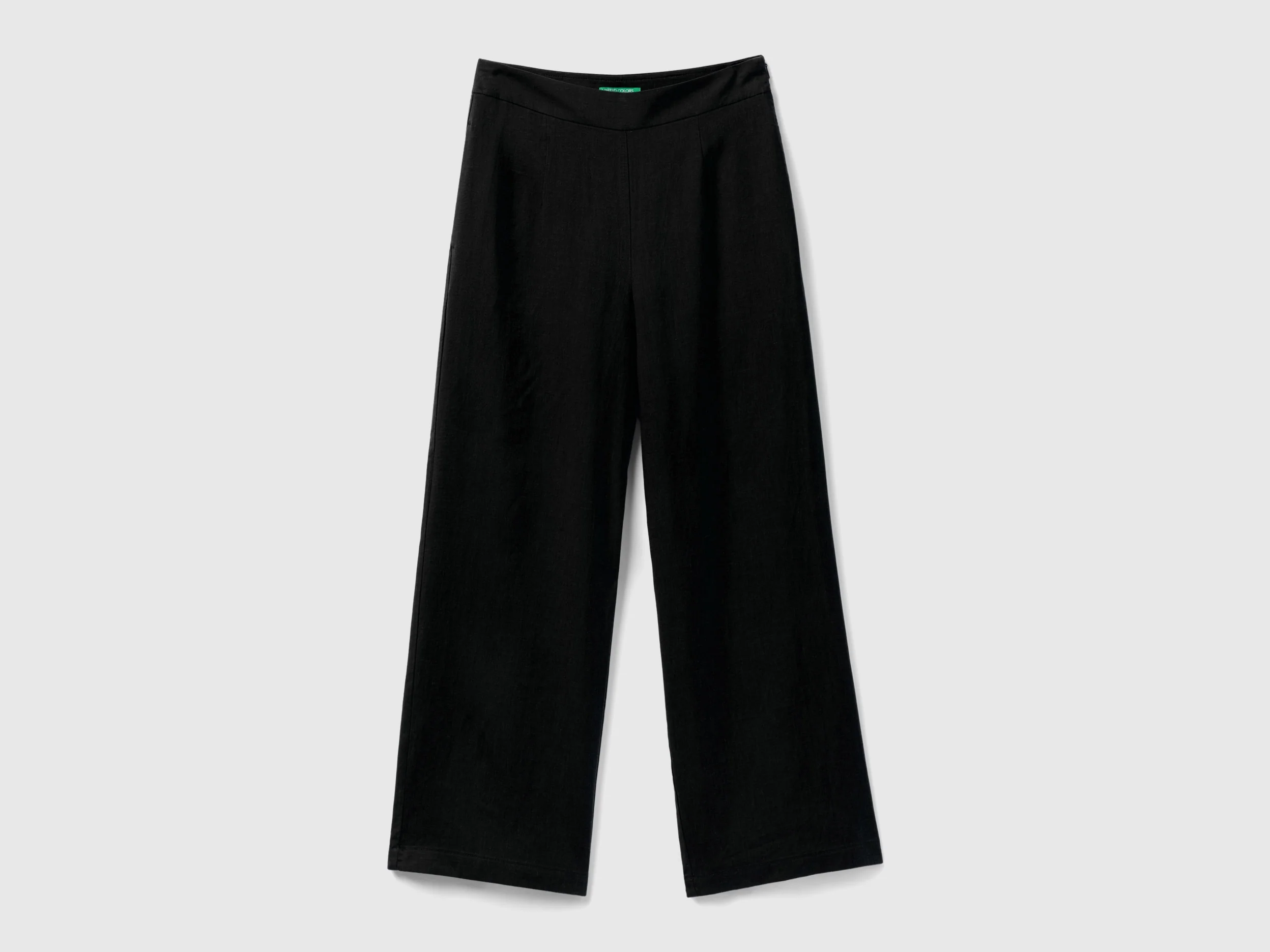 Pantaloni cropped in misto viscosa sostenibile
