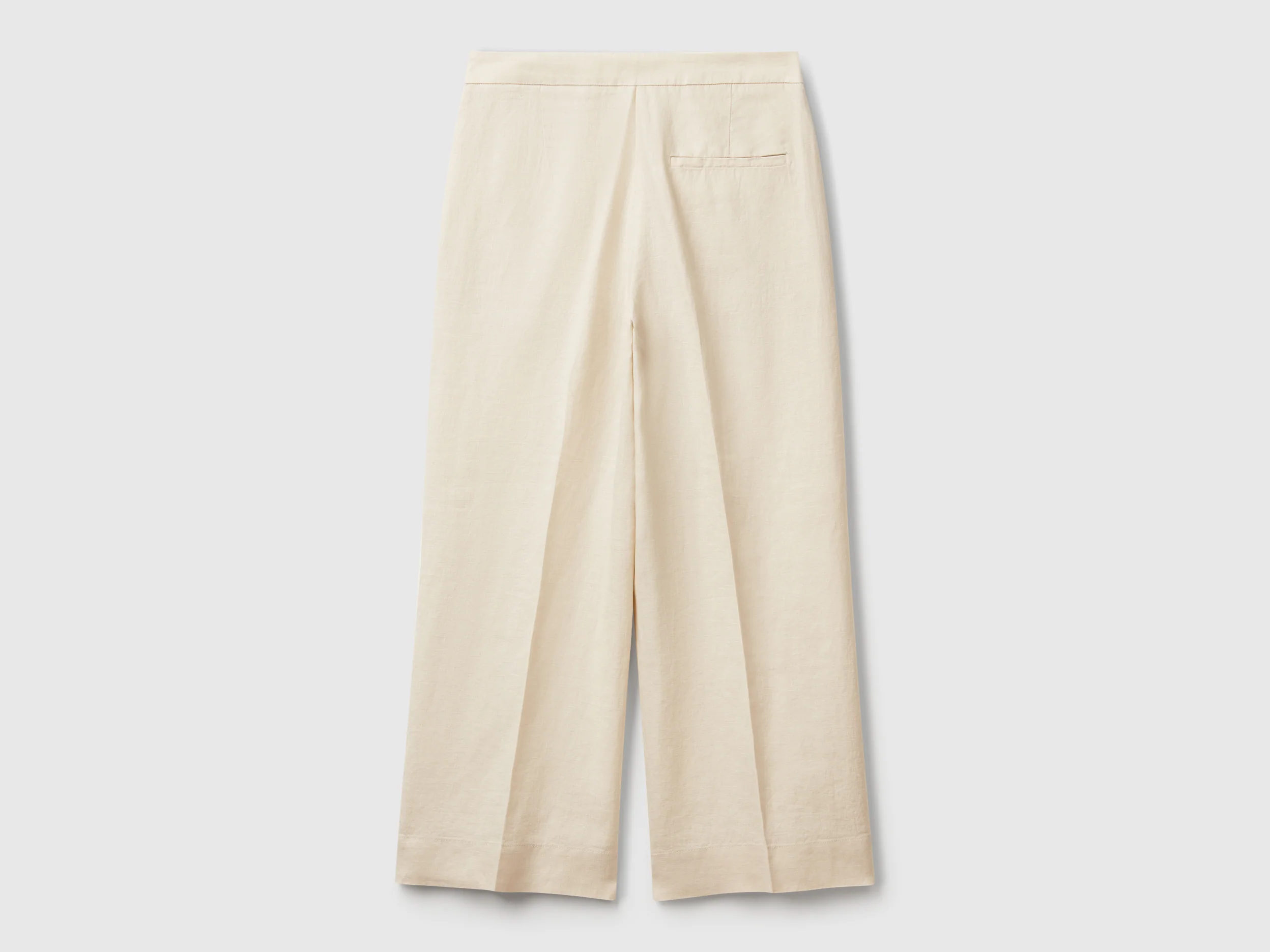 Pantaloni cropped in puro lino - Image 2