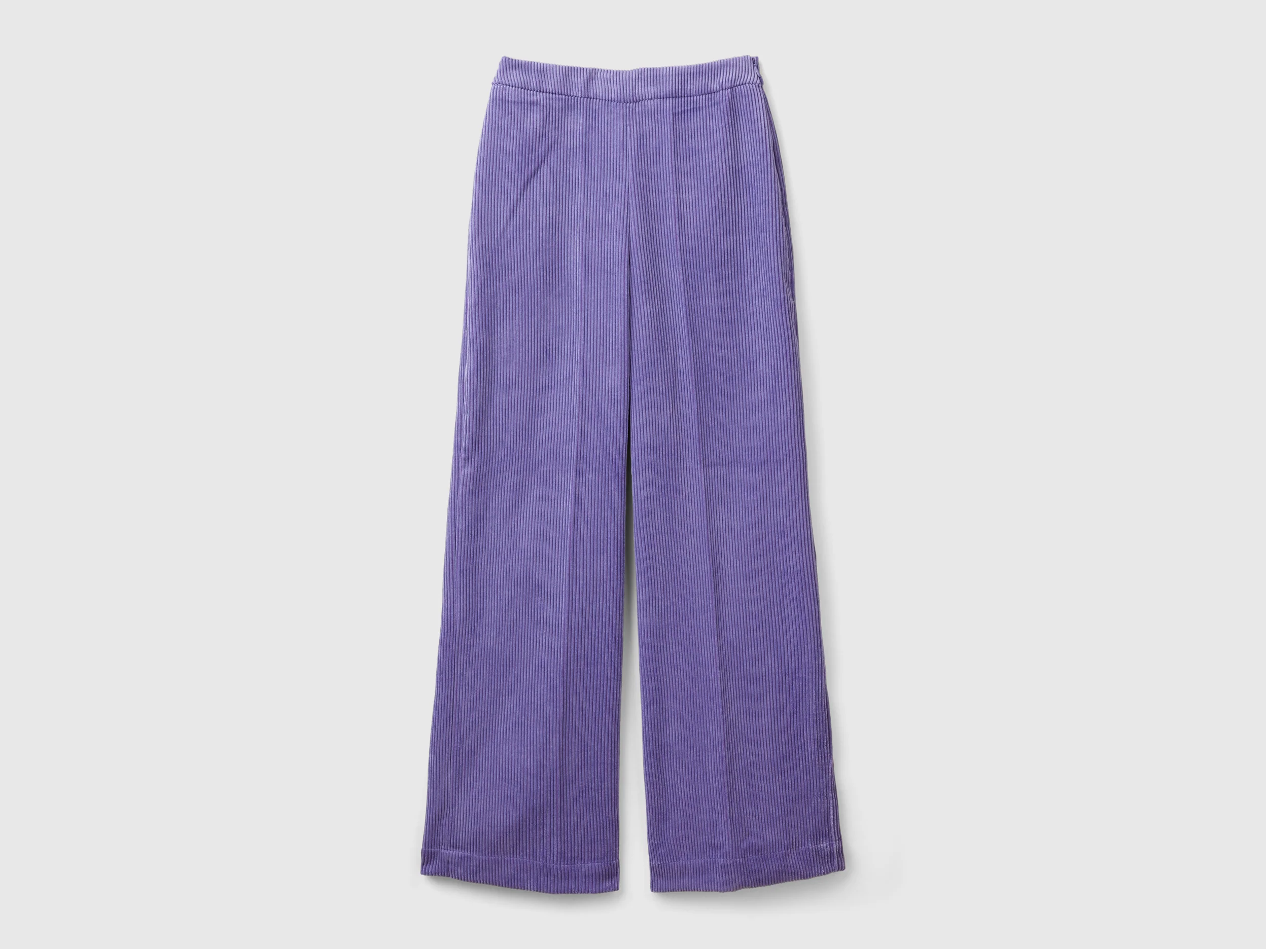 Pantaloni flare fit in velluto