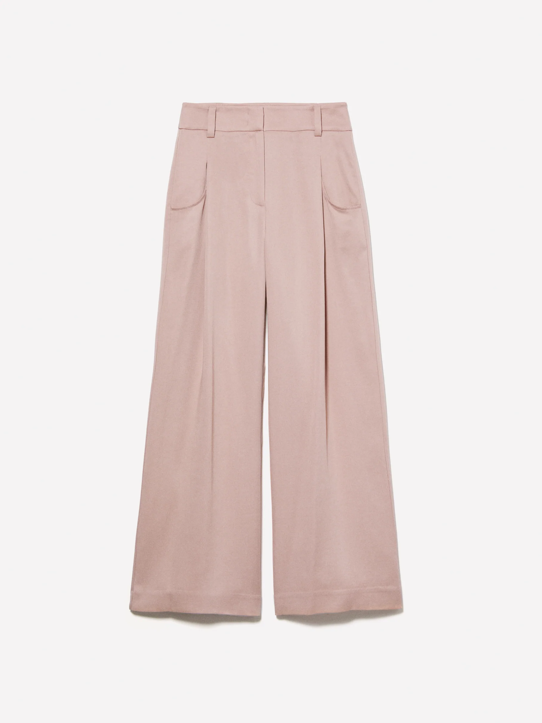 Pantaloni fluidi nude