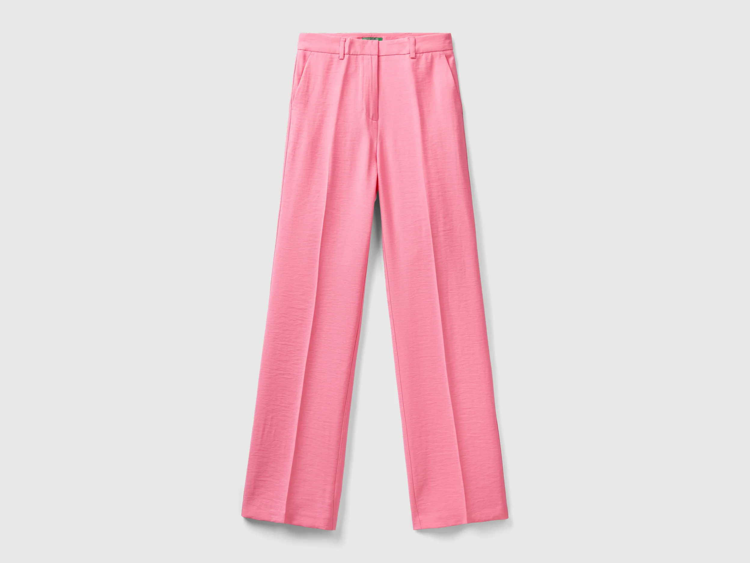 Pantaloni gamba dritta con piega