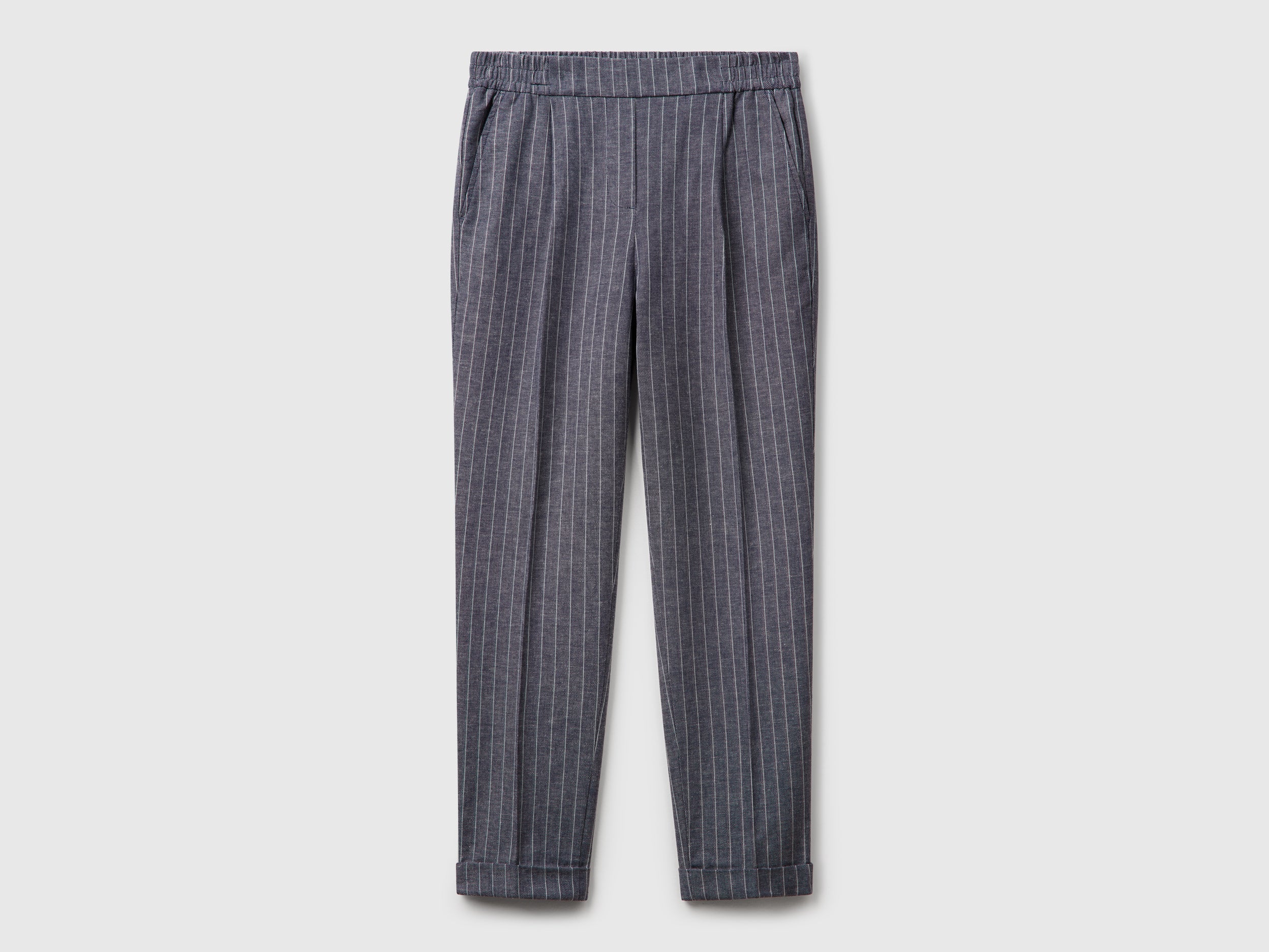 Pantaloni gessati regular fit