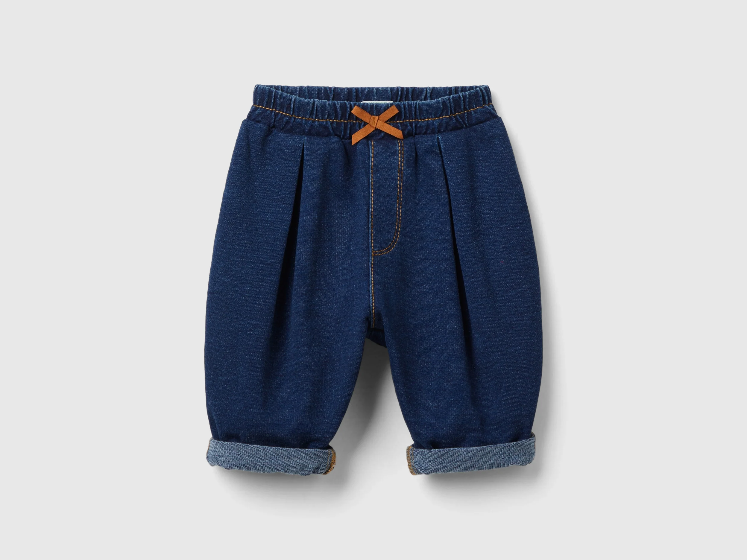 Pantaloni in felpa effetto denim