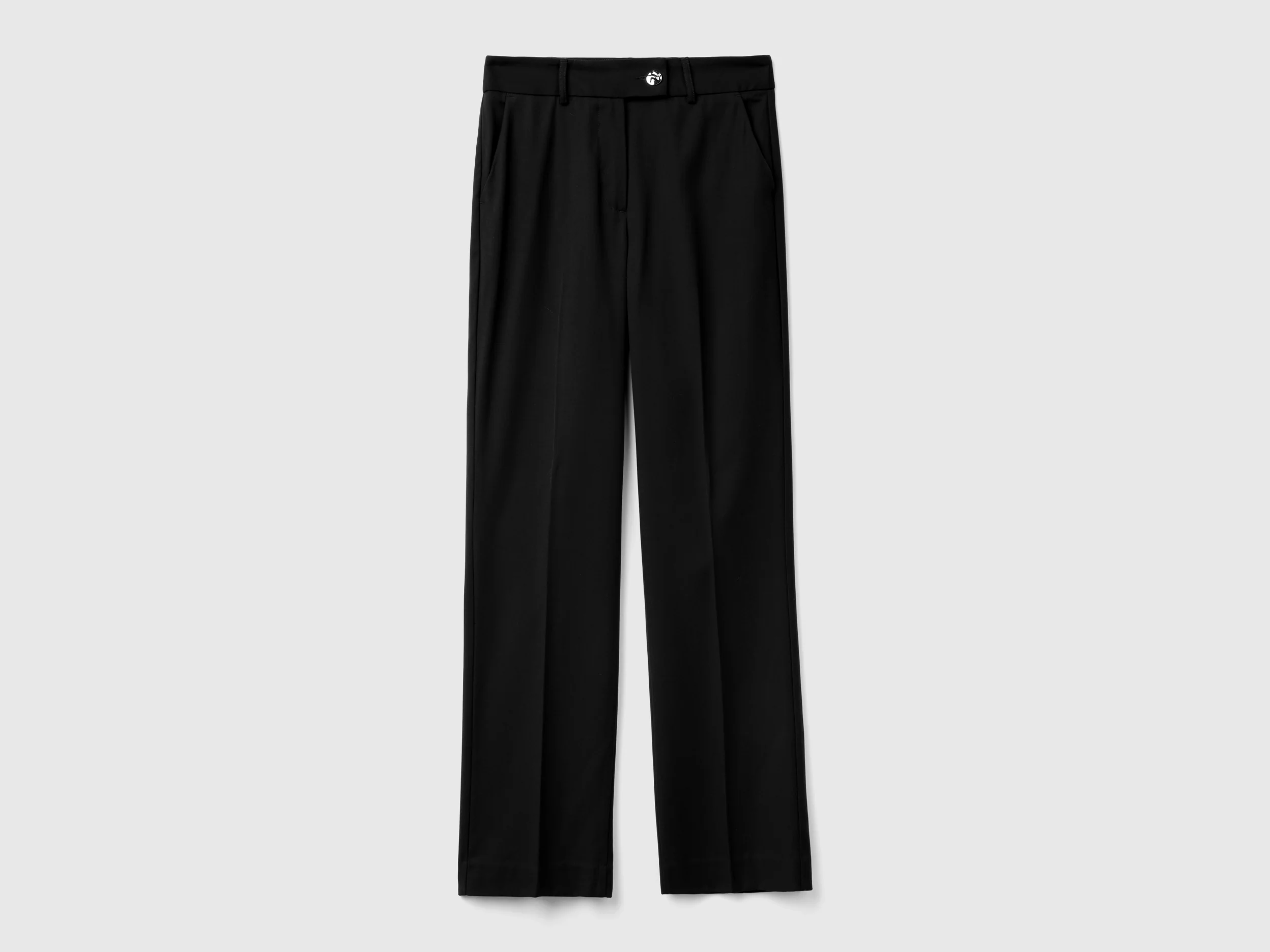 Pantaloni in misto viscosa e lana