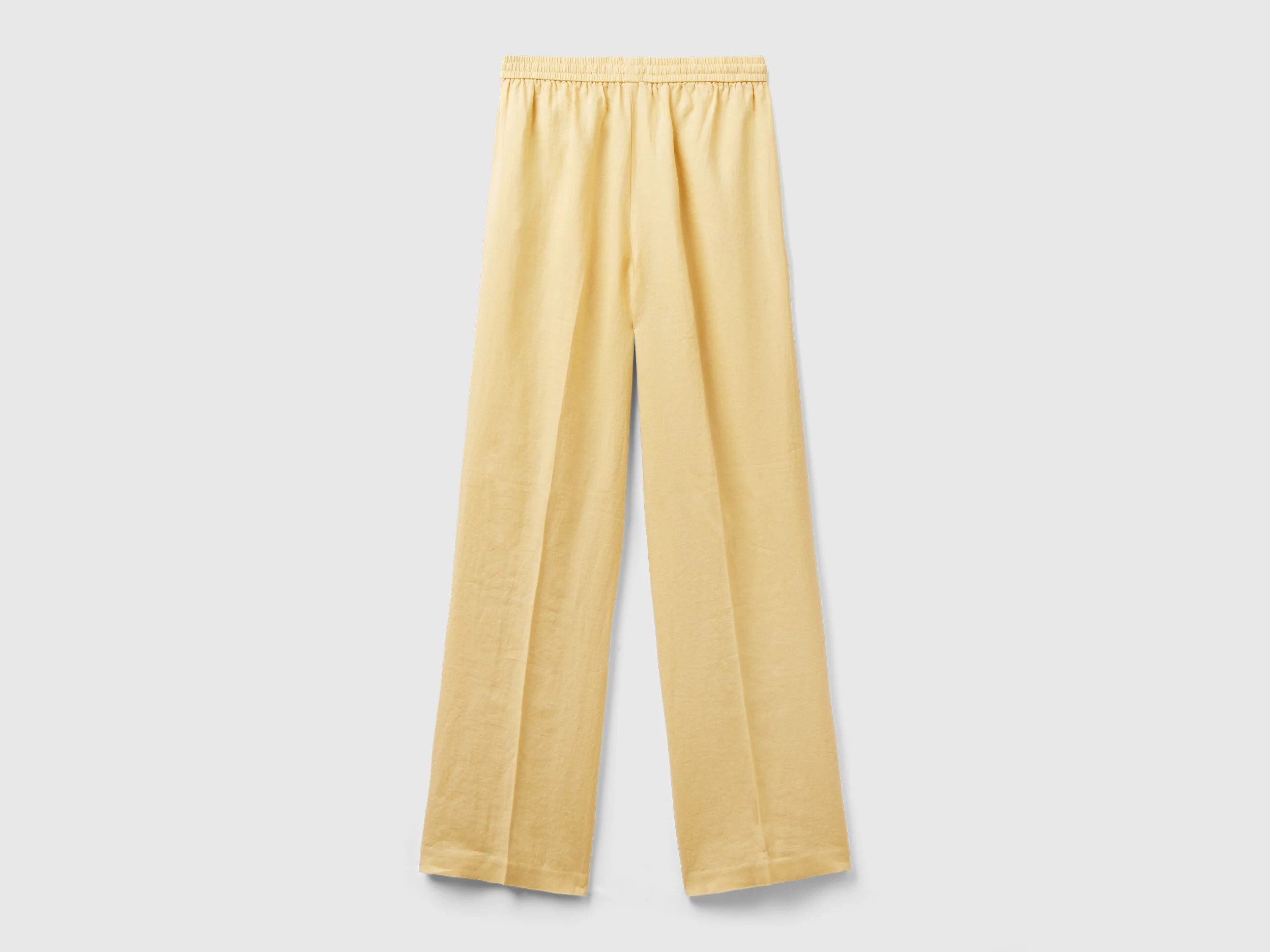 Pantaloni in puro lino con elastico - Image 2