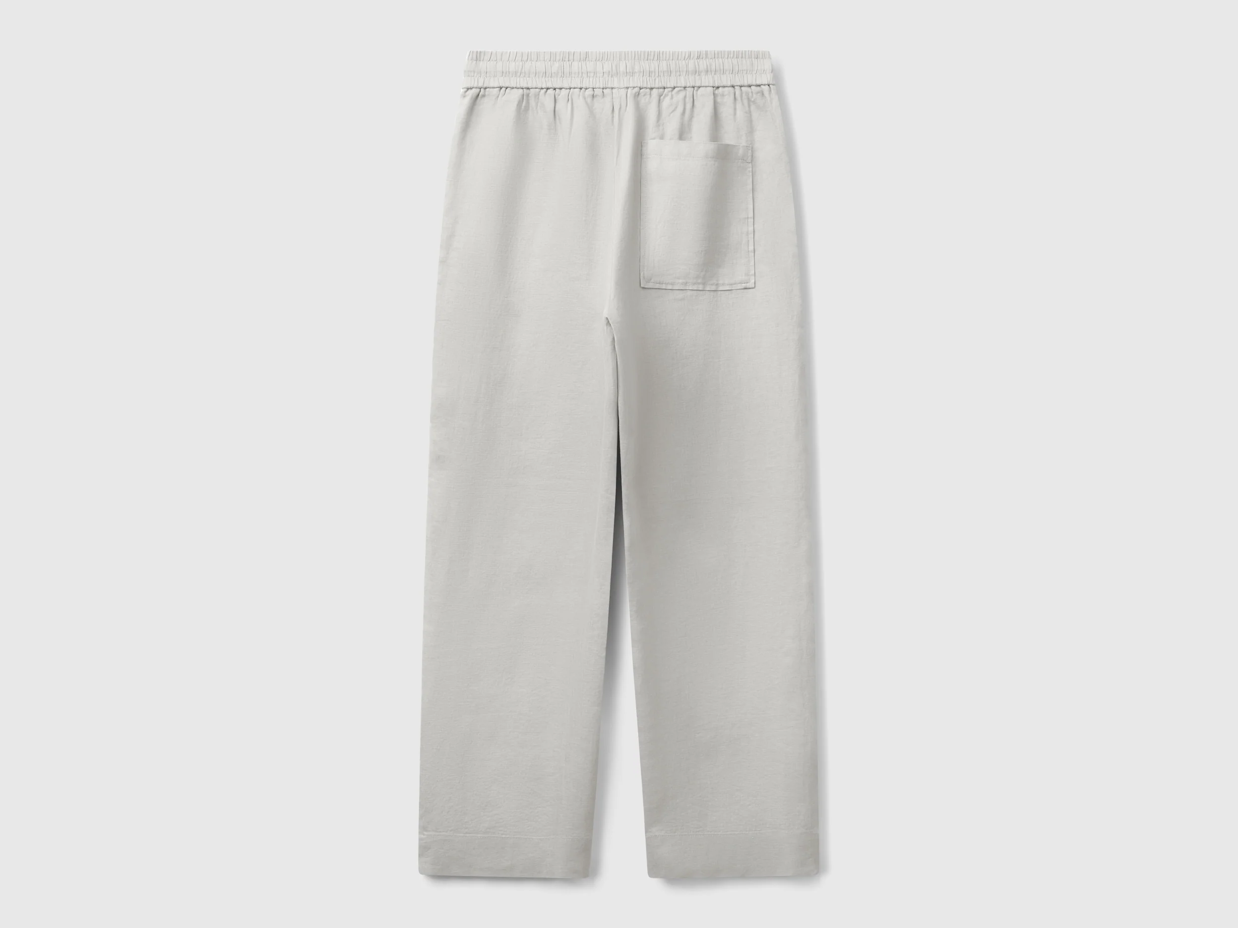 Pantaloni in puro lino con elastico - Image 2