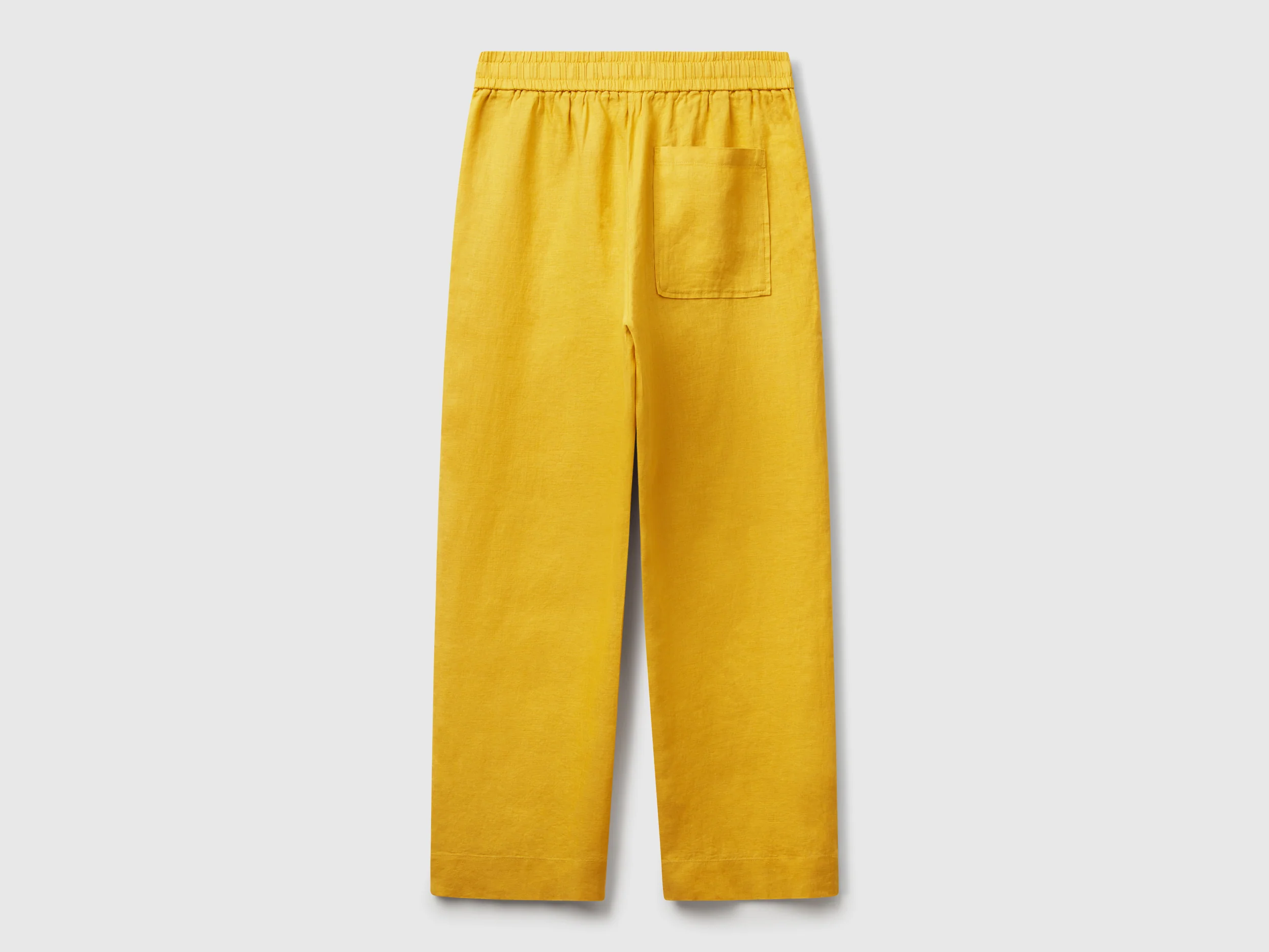 Pantaloni in puro lino con elastico - Image 2