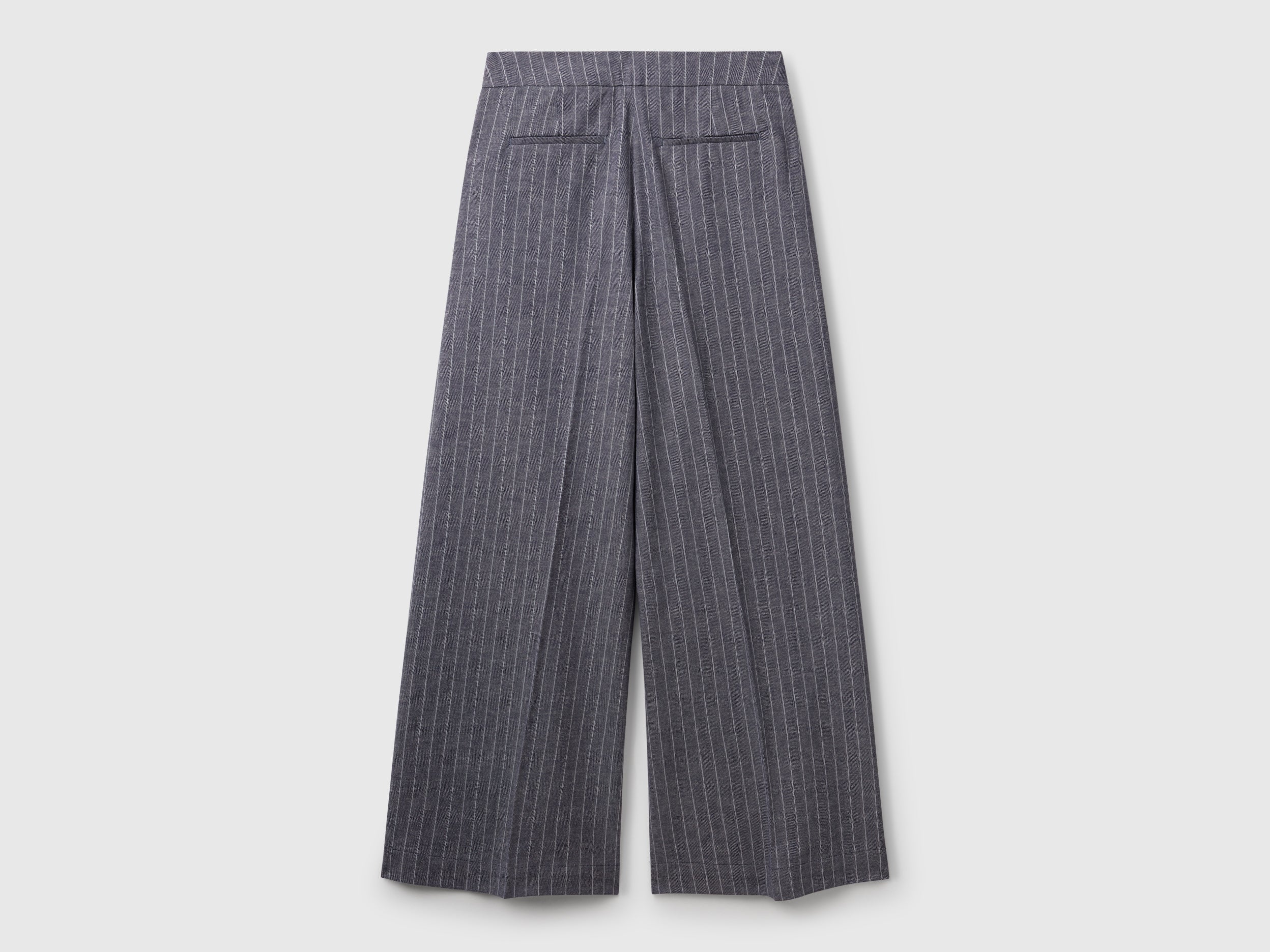 Pantaloni palazzo gessati - Image 2