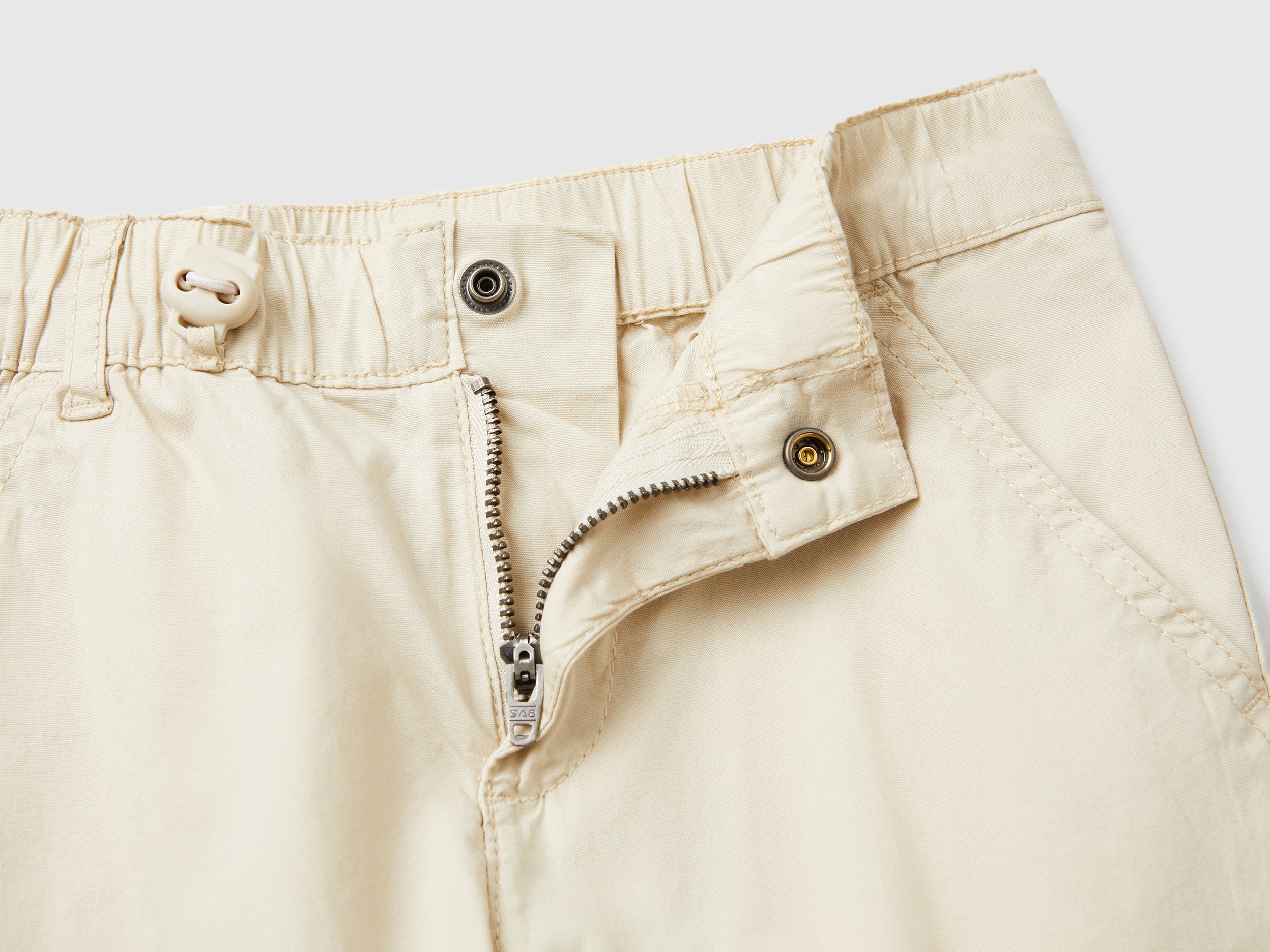 Pantaloni parachute in cotone stretch - Image 3